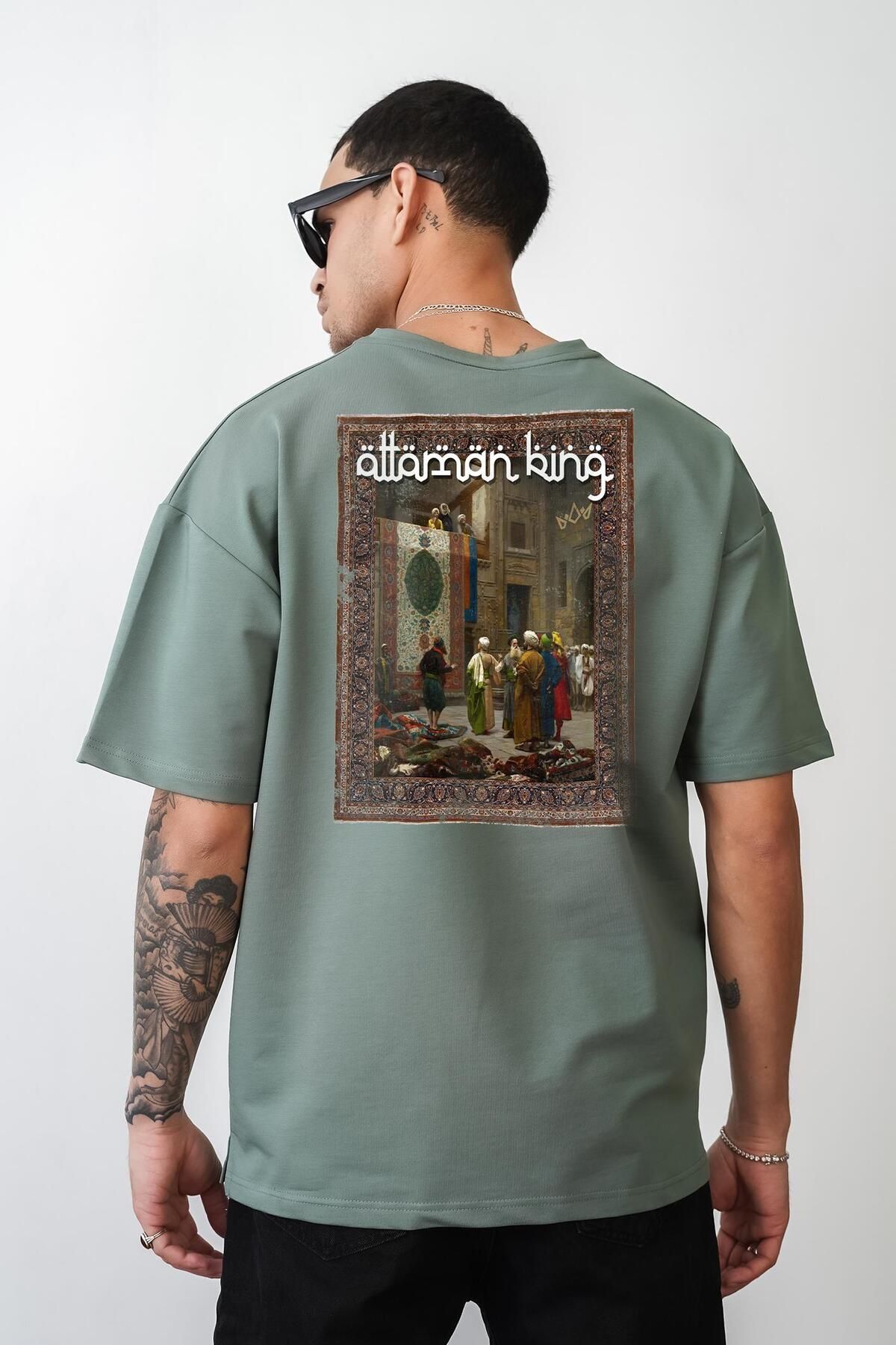 king brich-Kingbrich Ottoman Printed Unisex Oversize T-Shirt 1