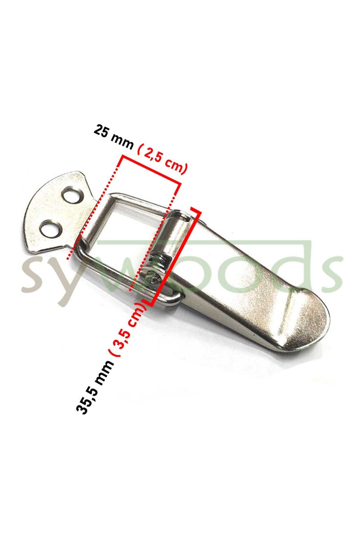 sywoods-11 cm Large Chest - Metal Cover, Latch Clip and Spring Lock 2