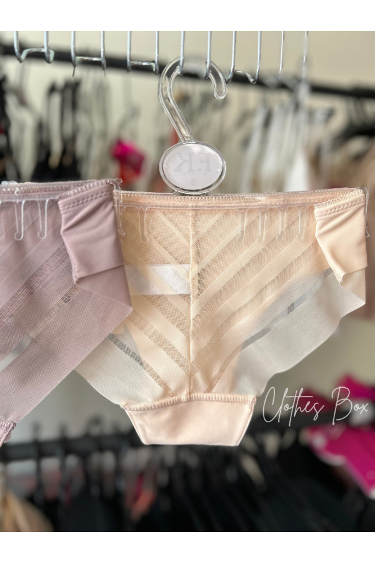 F.K-Lace Detailed Laser Cut Non-Marking Women's Panties 3 Pack 5