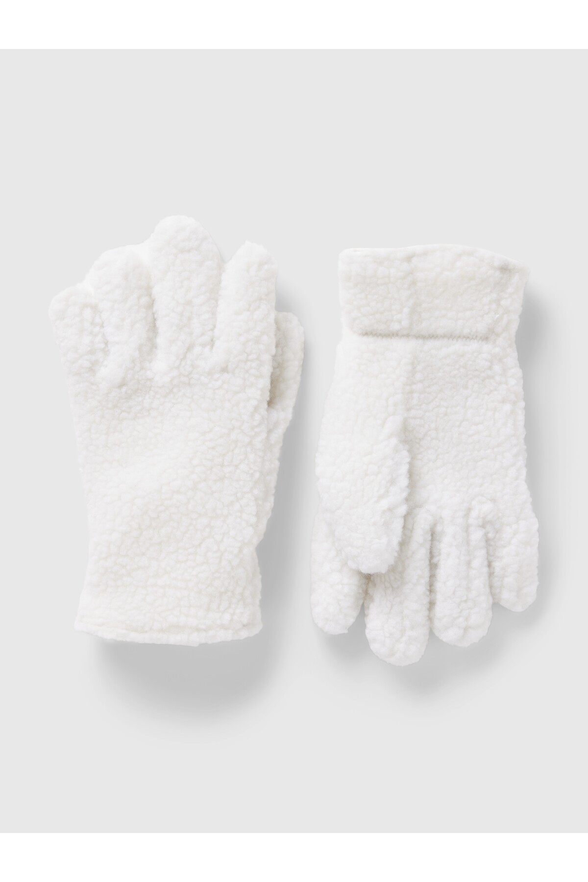 GAP Kız Çocuk Kırık Beyaz Sherpa Eldiven