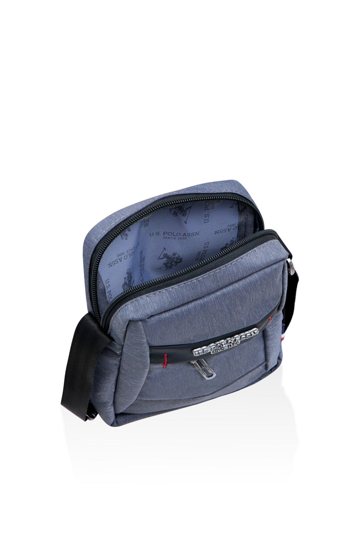 کیف پیام رسان سبز مردانه و زنانه پایه. چوگان Assn. پستی یونیزکس خاکستری pleural23677 U.S. Polo Assn.