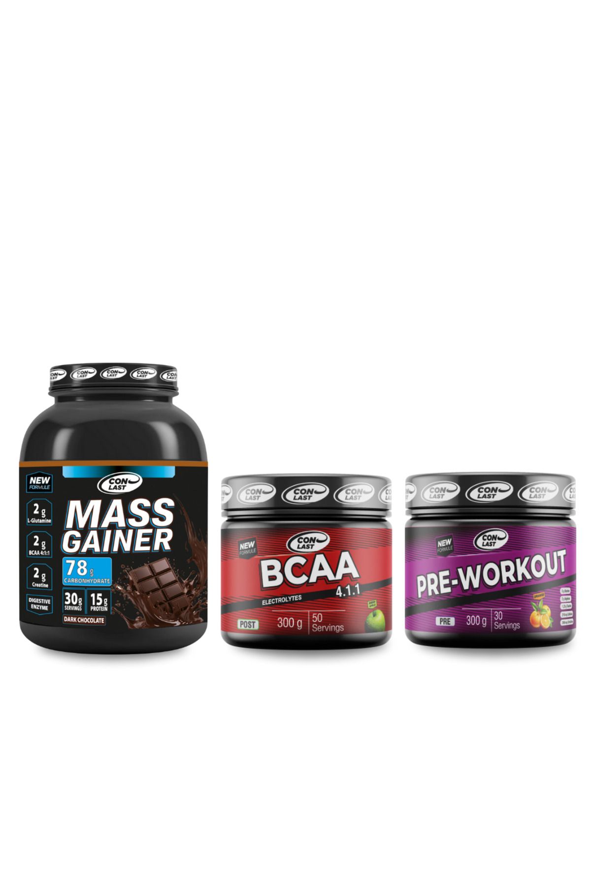 Mass Gainer 300gr - BCAA 300gYeşil Elma Aromalı - Pre-workout