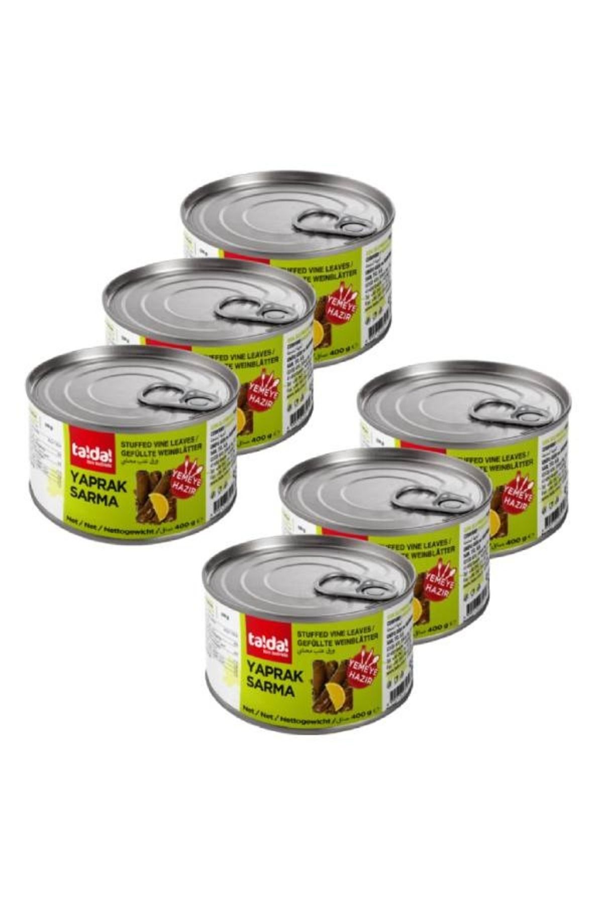 Tada Yaprak Sarma Konserve 400 Gr (6 Adet)