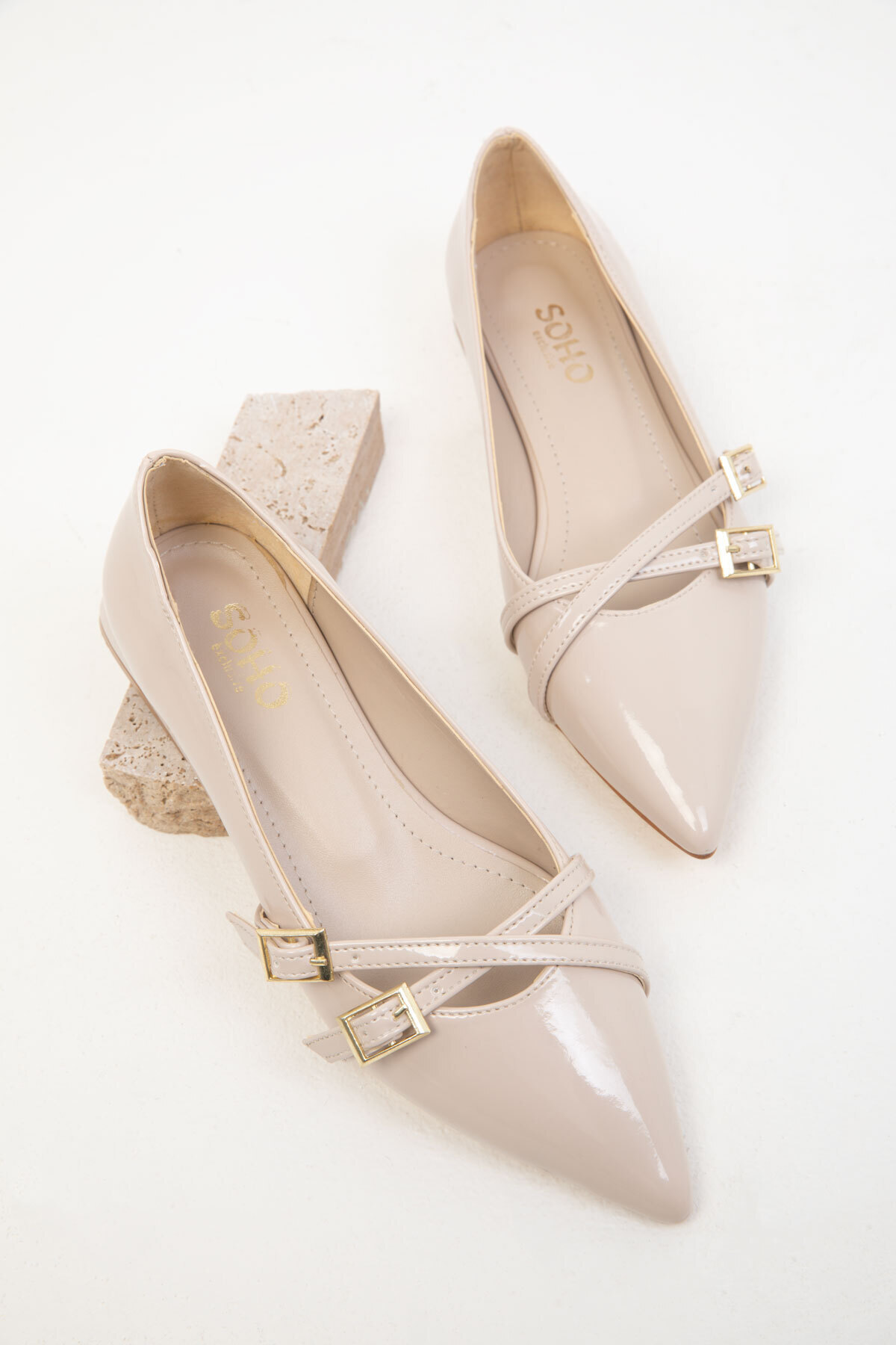 SOHO-Klassische Damenschuhe mit Absatz aus Lackleder von Skin 19764 2