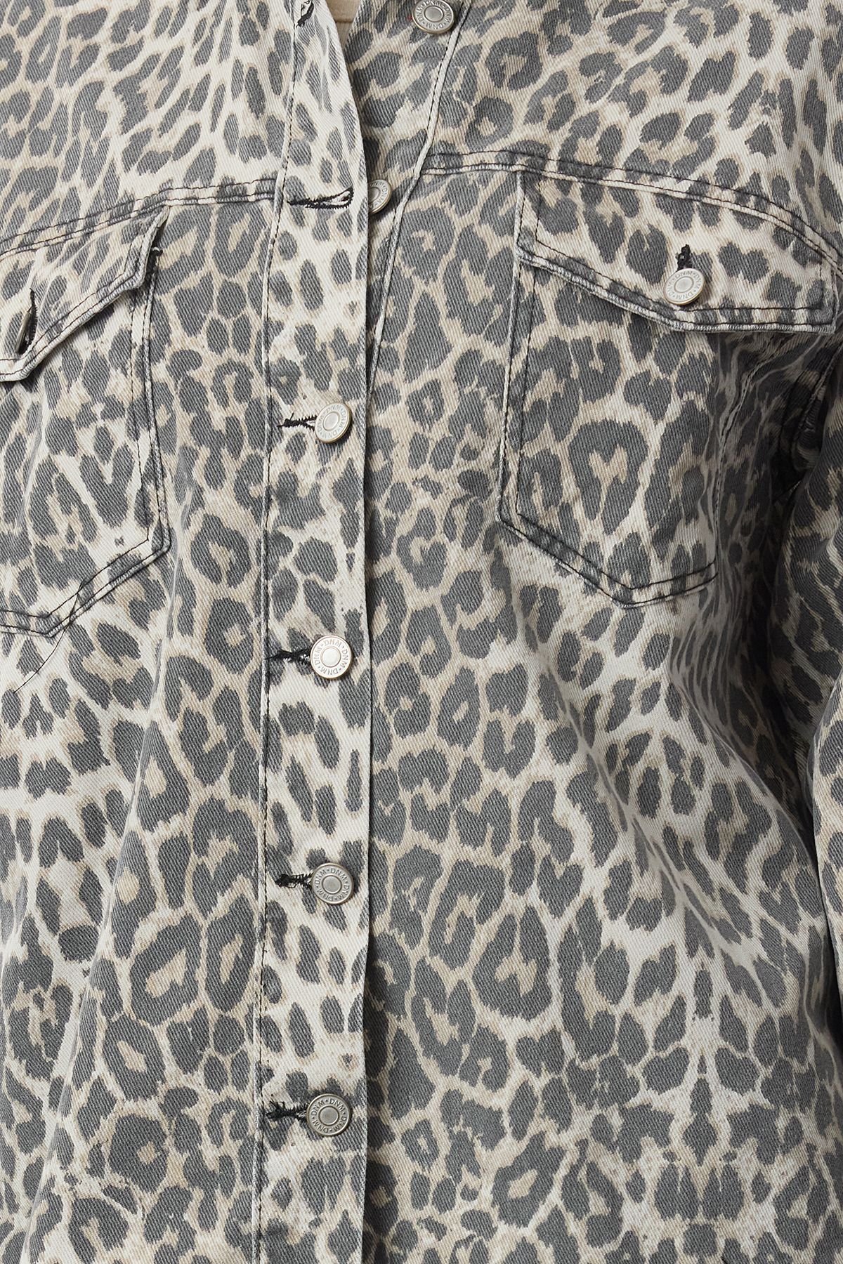 Trendyol Collection-Vícebarevná tkaná bunda se zvířecím leopardím vzorem TWOAW25BC00030 4