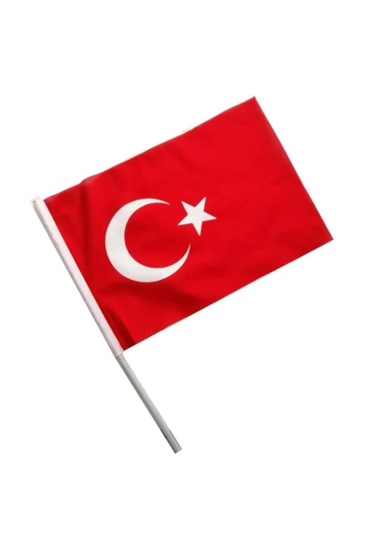 CAN 20x30 Ebatında Sert Plastik Sopalı Bez Bayrak