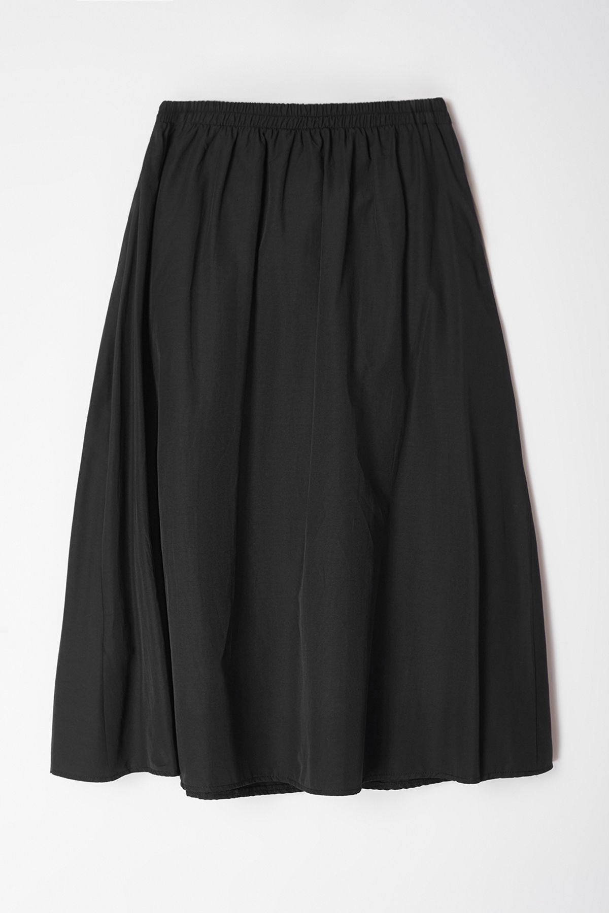 Trendyol Curve-Black Maxi Zippered Woven Large Size Skirt with Elastic Back Tbbaw25Az00009 7