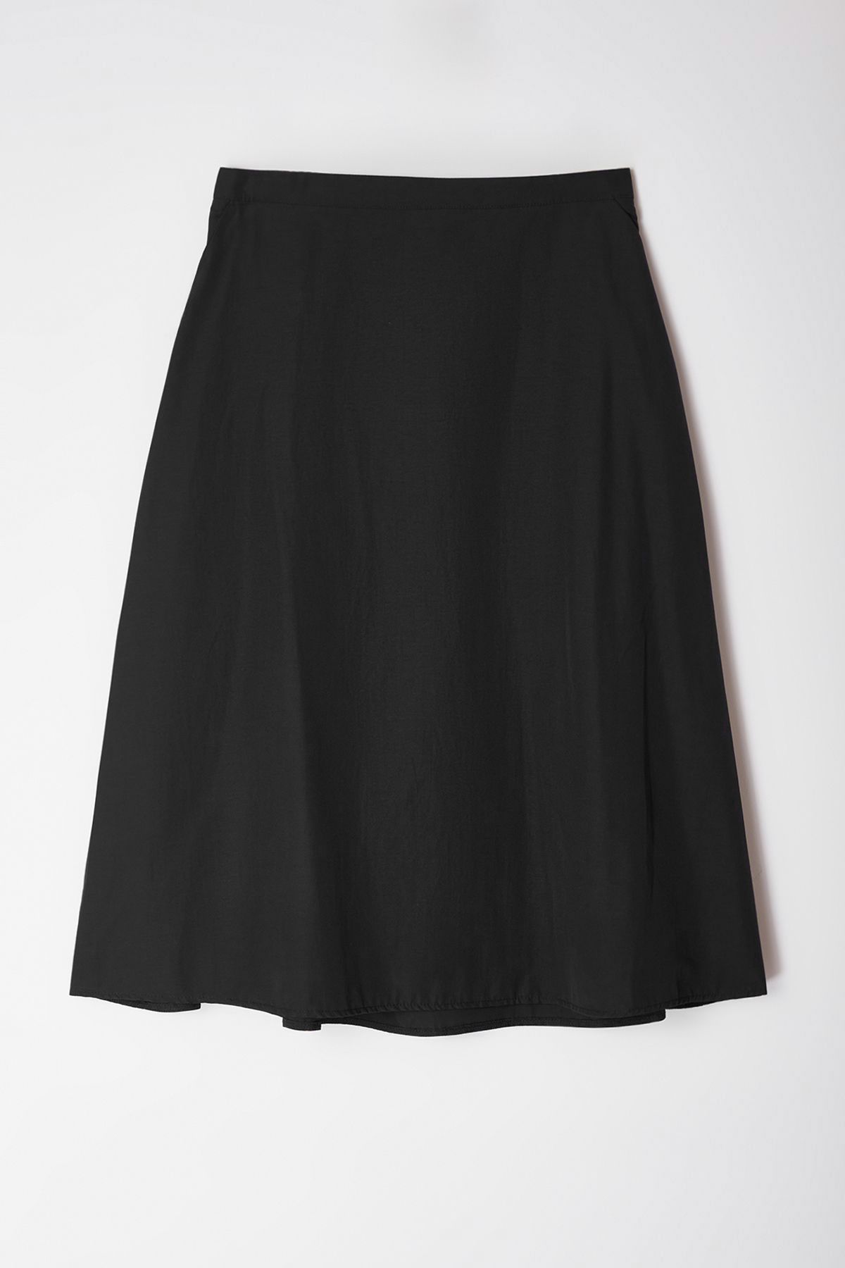 Trendyol Curve-Black Maxi Zippered Woven Large Size Skirt with Elastic Back Tbbaw25Az00009 8