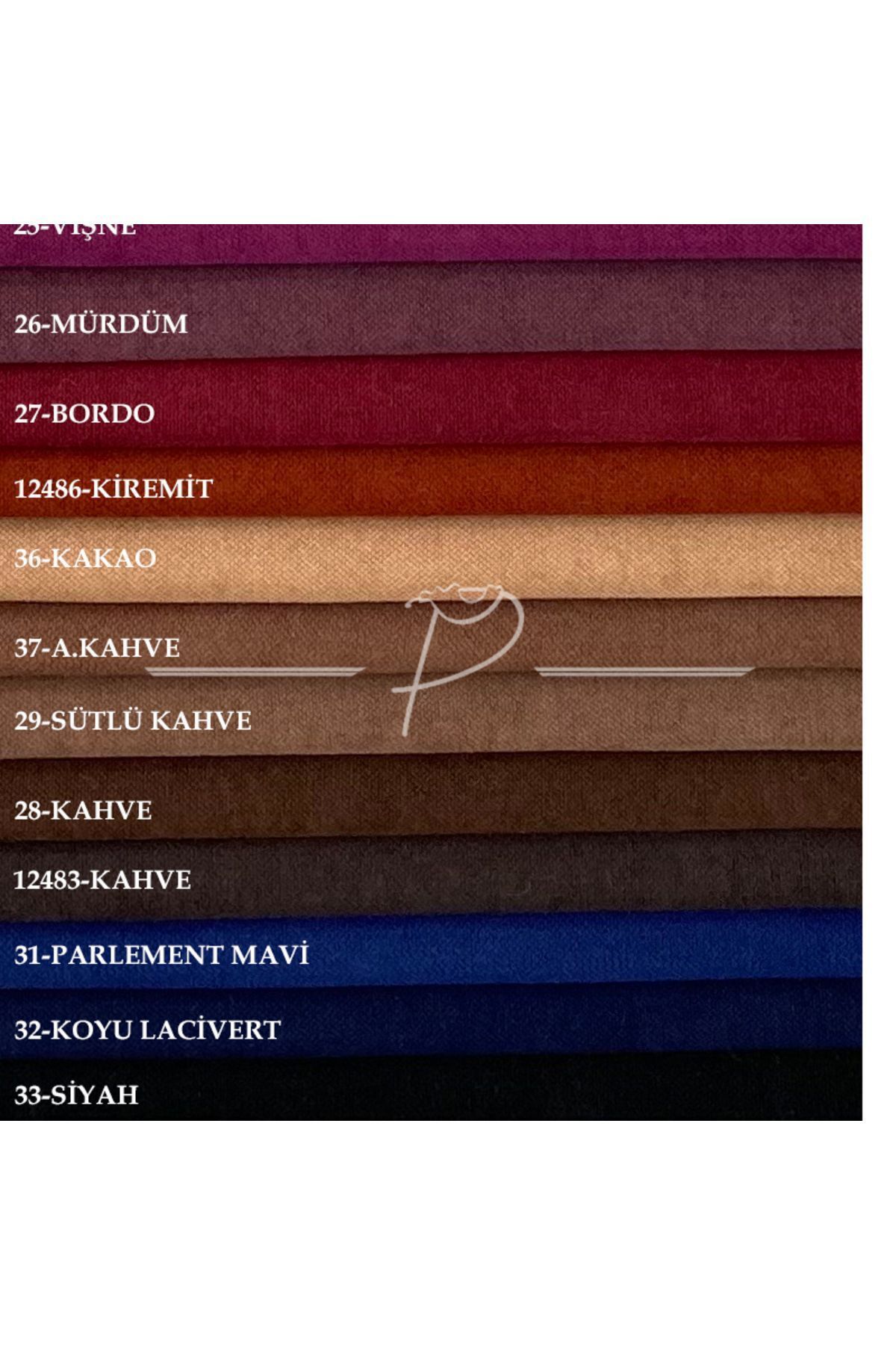 Perde Pendik-Tile Background Curtain - Velvet Texture, Pleat Free and Extrafore Drawstring, a Quality (Single Wing) 7