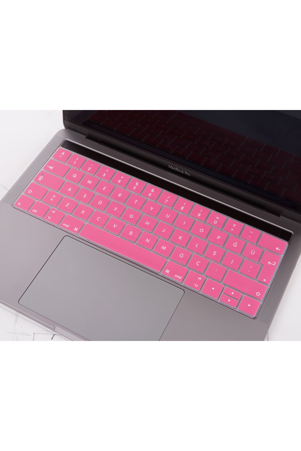 Mcstorey-MacBook Pro Case Keyboard Protector Turkish Q Printed Compatible with A1706 A1989 A2159 A1707 A1990 4