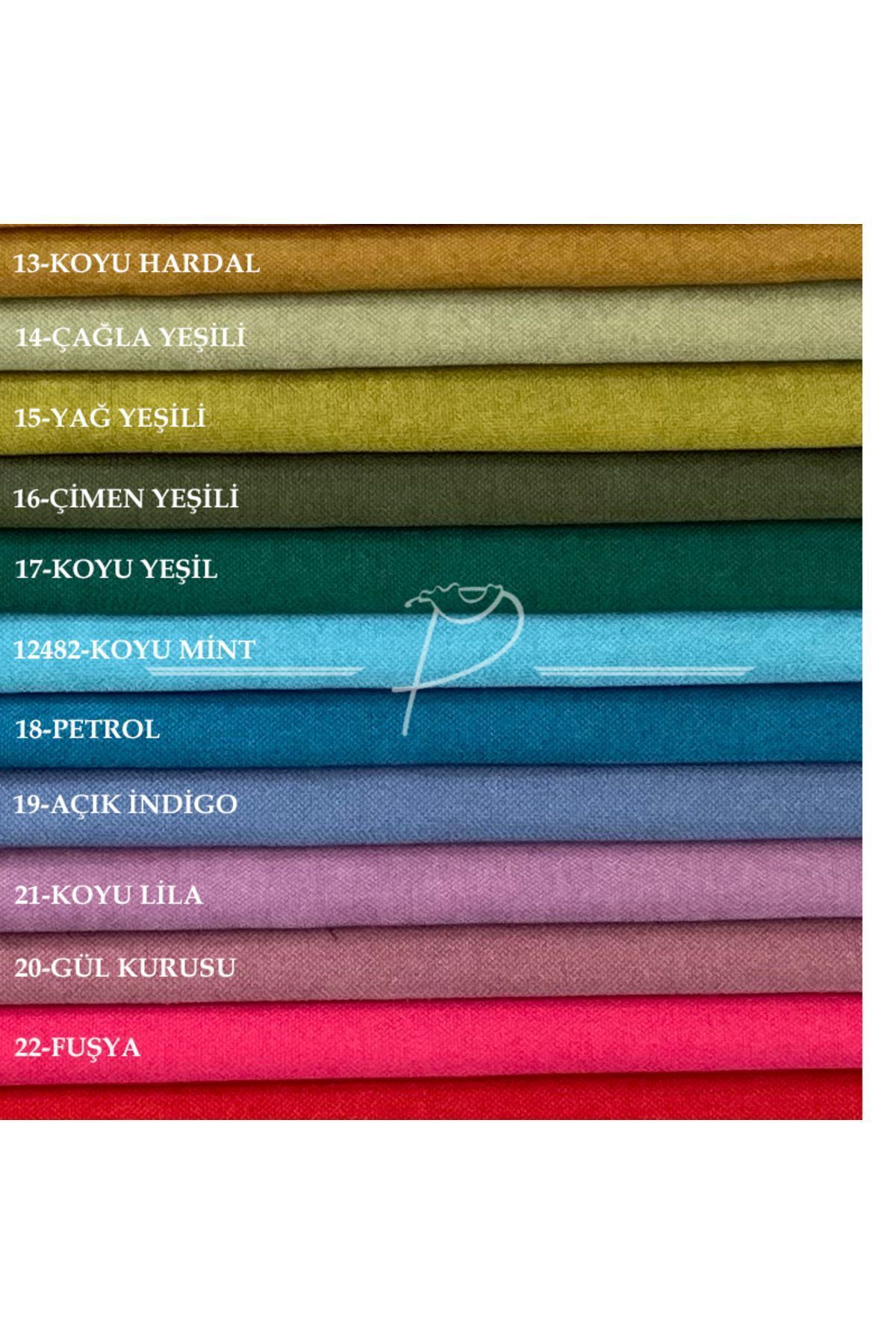 Perde Pendik-Tile Background Curtain - Velvet Texture, Pleat Free and Extrafore Drawstring, a Quality (Single Wing) 6