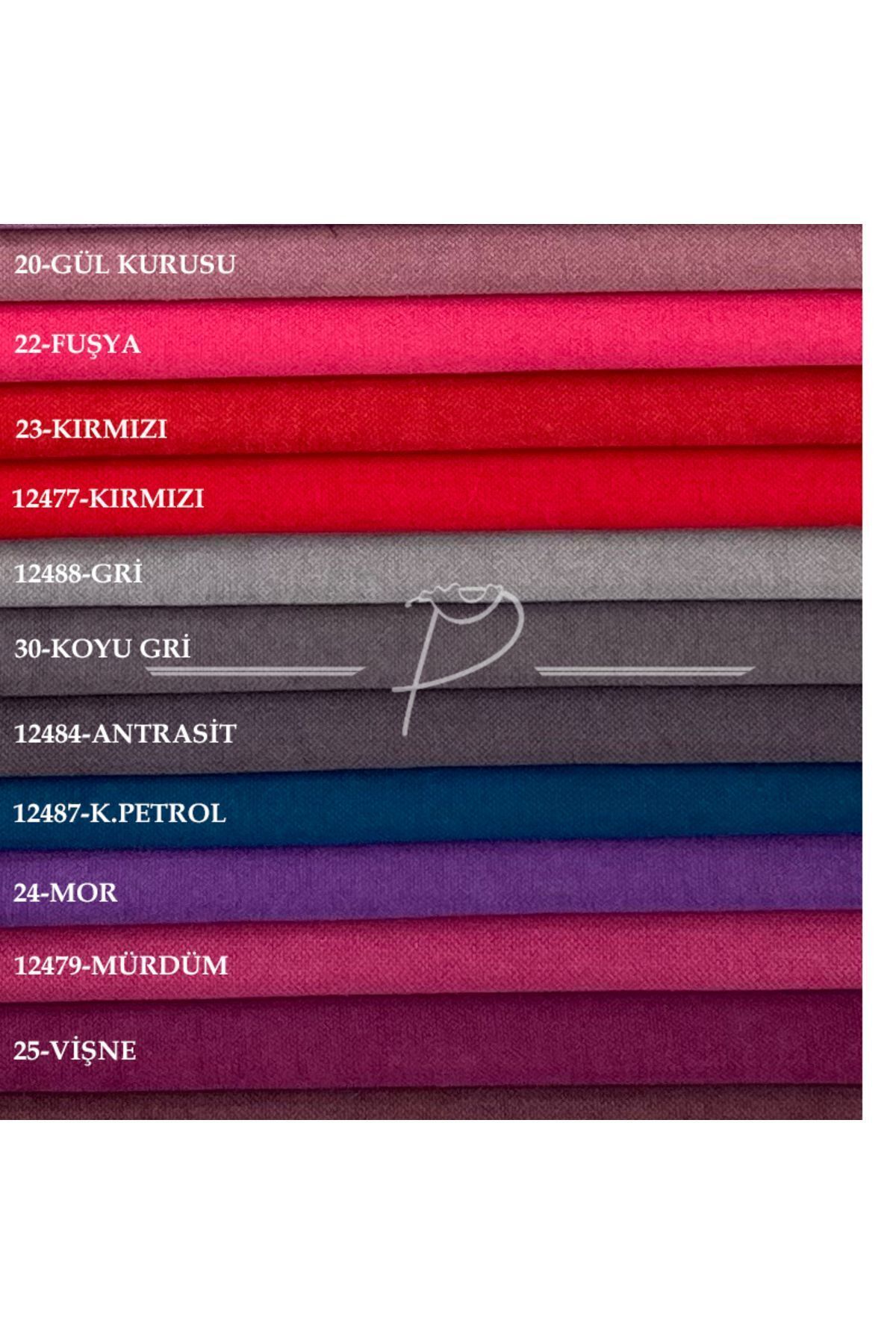 Perde Pendik-Tile Background Curtain - Velvet Texture, Pleat Free and Extrafore Drawstring, a Quality (Single Wing) 8