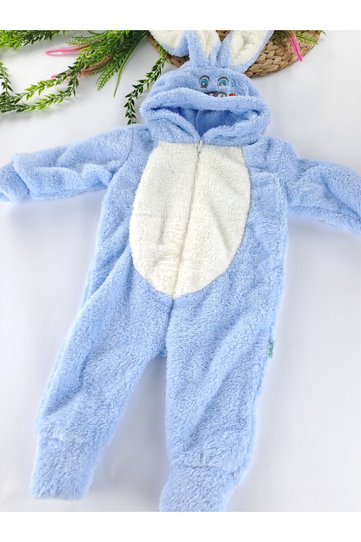 Butik Erkek / Kız Çocuk Peluş Polar Tavşan Kulaklı Uyku Tulumu fotoğrafı 2 (önizleme)