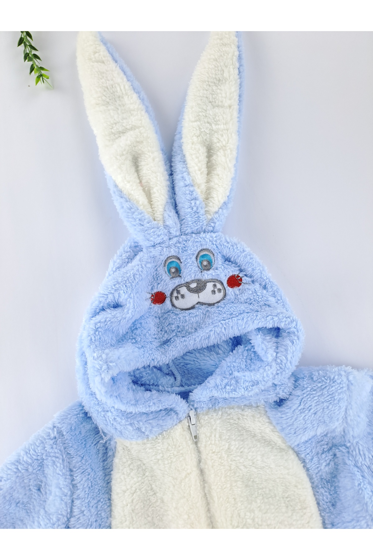 Butik Erkek / Kız Çocuk Peluş Polar Tavşan Kulaklı Uyku Tulumu fotoğrafı 3 (önizleme)