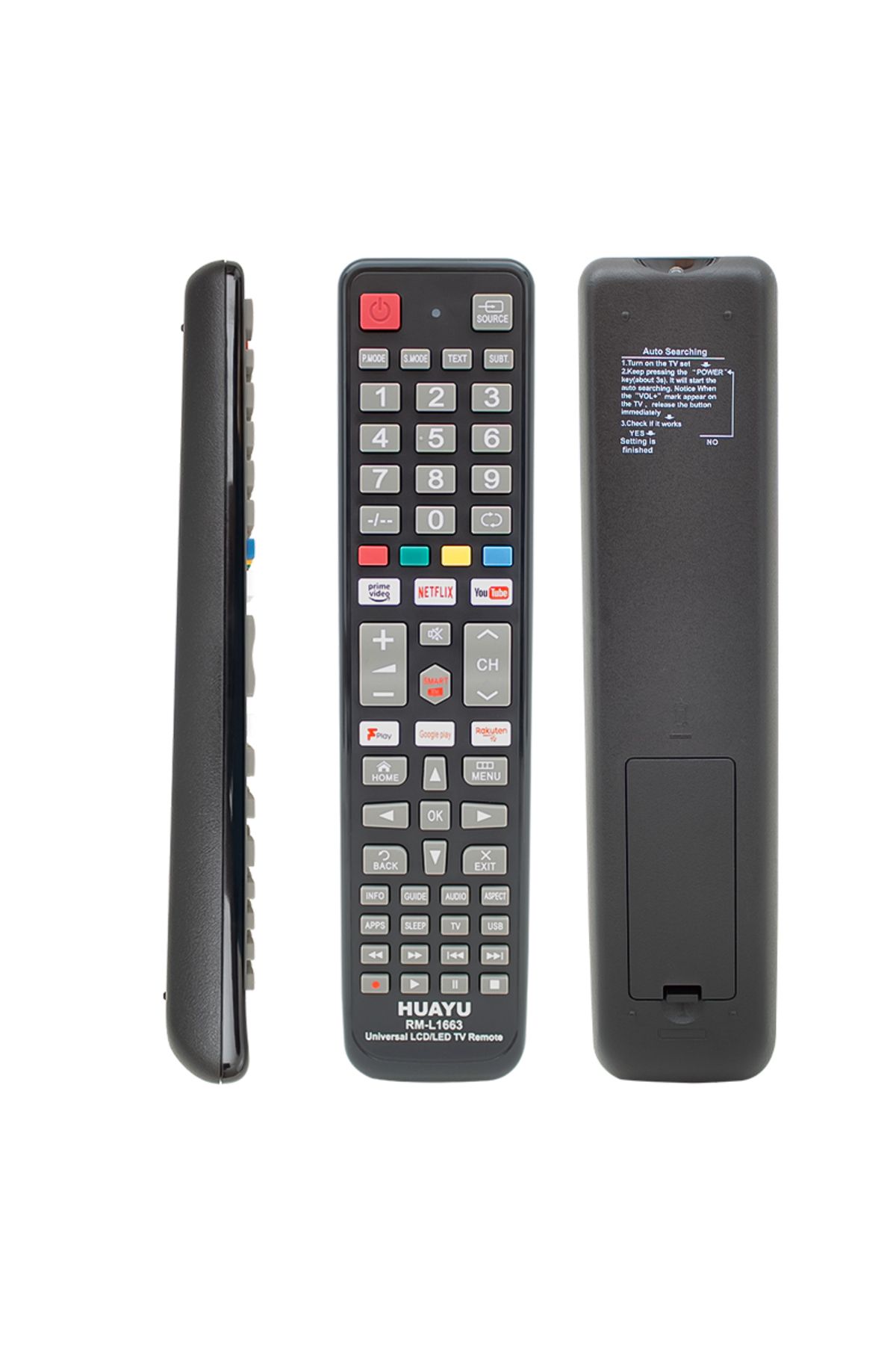 Kapamarka HUAYU KL RM-L1663 NETFLIX-YOUTUBE-GOOGLE PLAY TUŞLU UNIVERSAL LCD LED TV KUMANDA