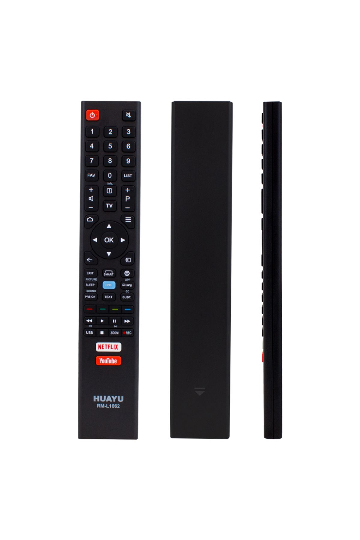 Kapamarka HUAYU RM-L1662 NETFLIX-YOUTUBE TUŞLU LCD-LED TV UNIVERSAL KUMANDA