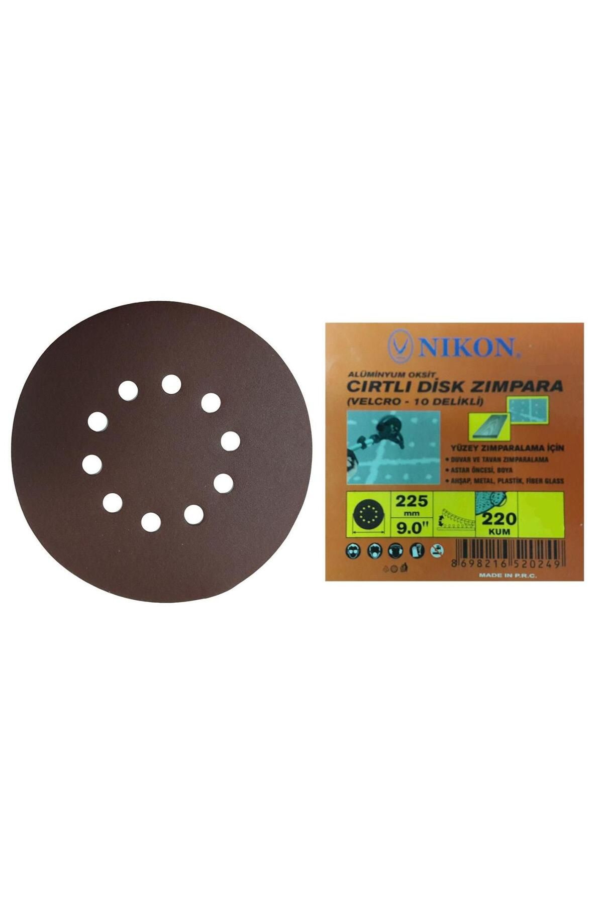 OEM Nikon 52024 Alçı Duvar Zımparası 225X220 Kum 10 Delikli