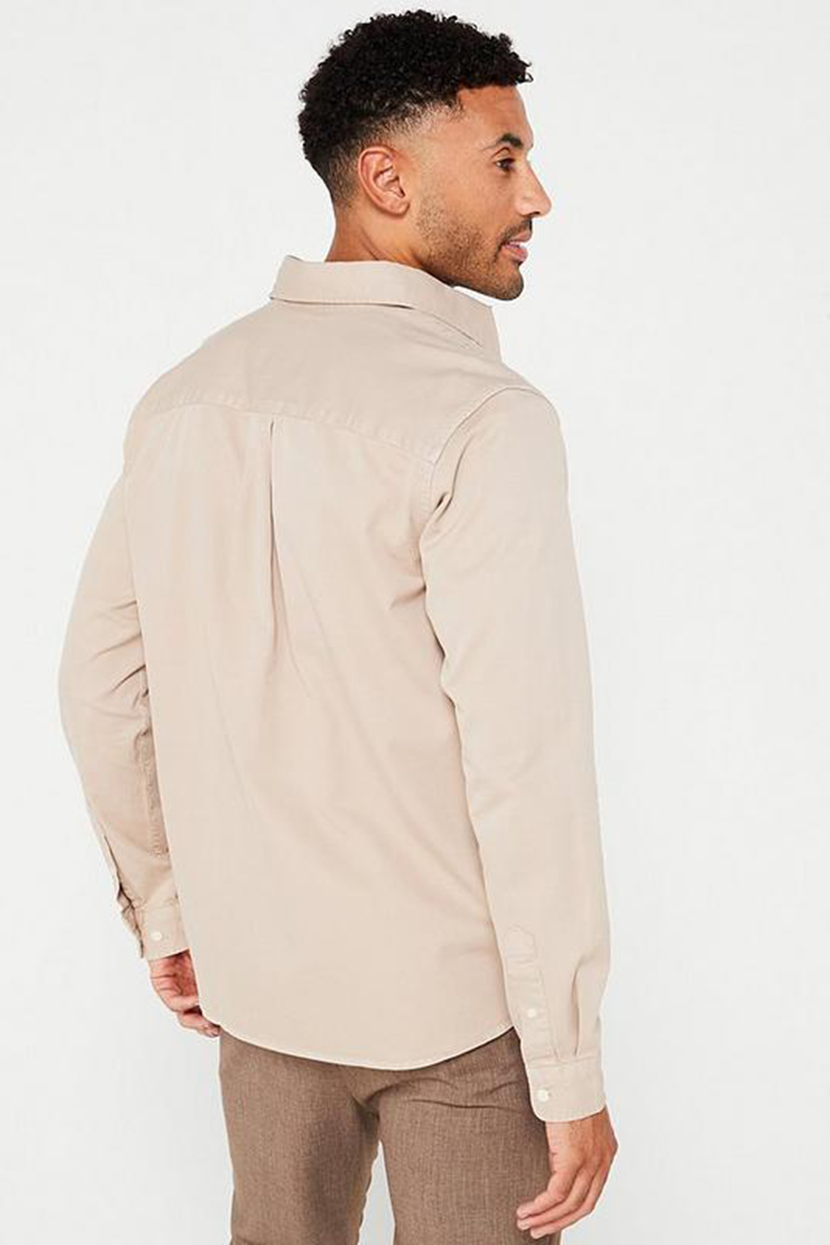 پیراهن مردانه آستین بلند | جک اند جونز Jack & Jones 12265753-BEJ - تصویر 6