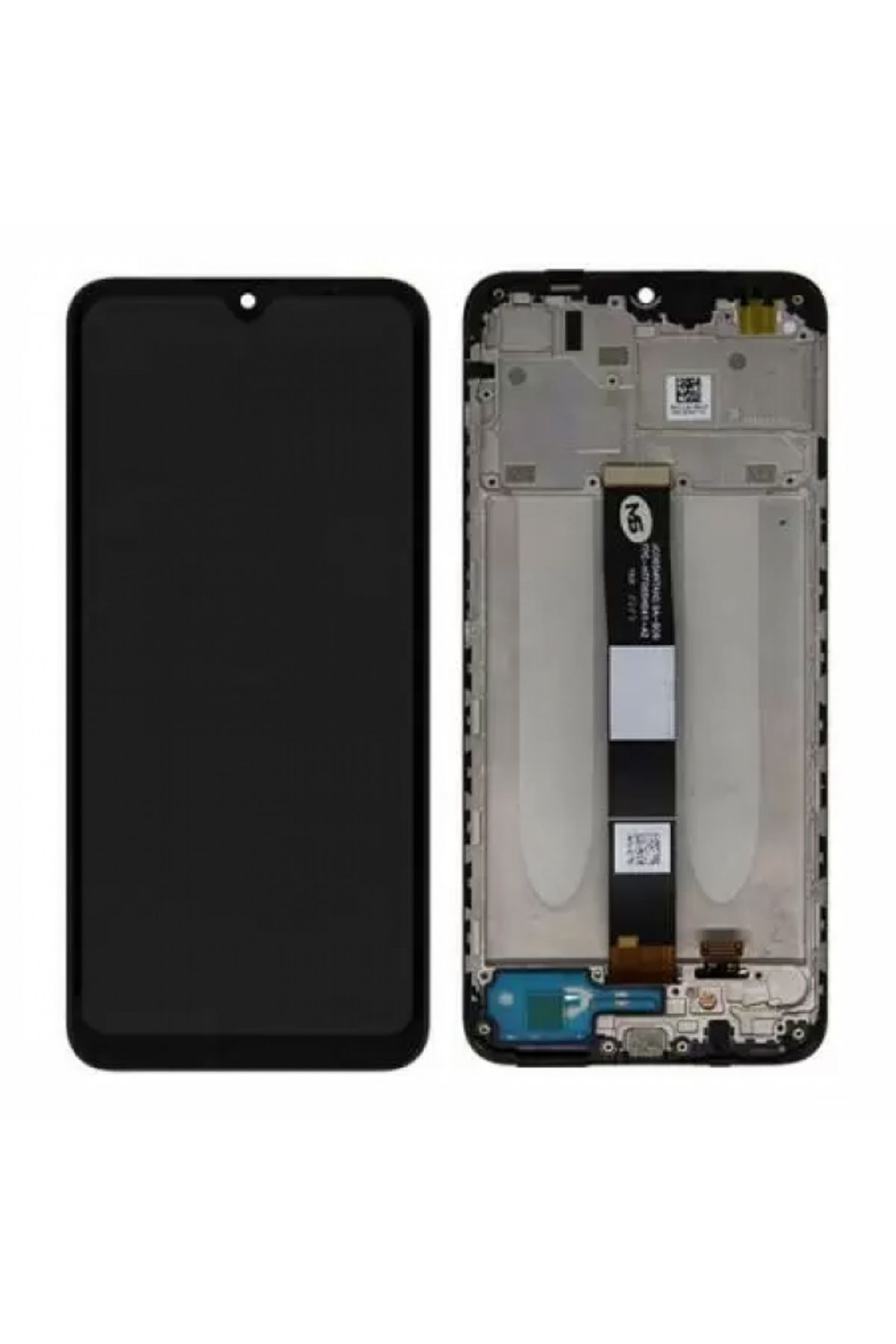 Nettech-Teknonet xiaomi redmi 9c compatible lcd+touch+slatted - black 1