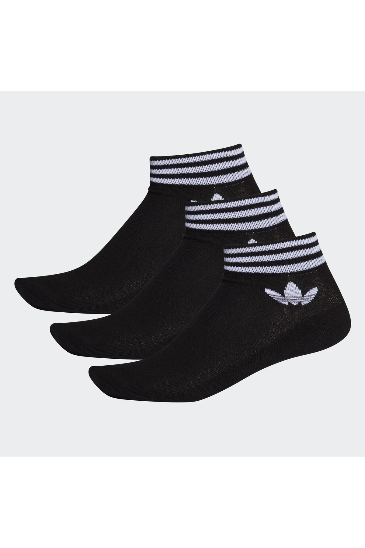 جوراب مچی آدیداس Trefoil | طراحی ساده و شیک | شامل ۳ جفت در هر بسته adidas