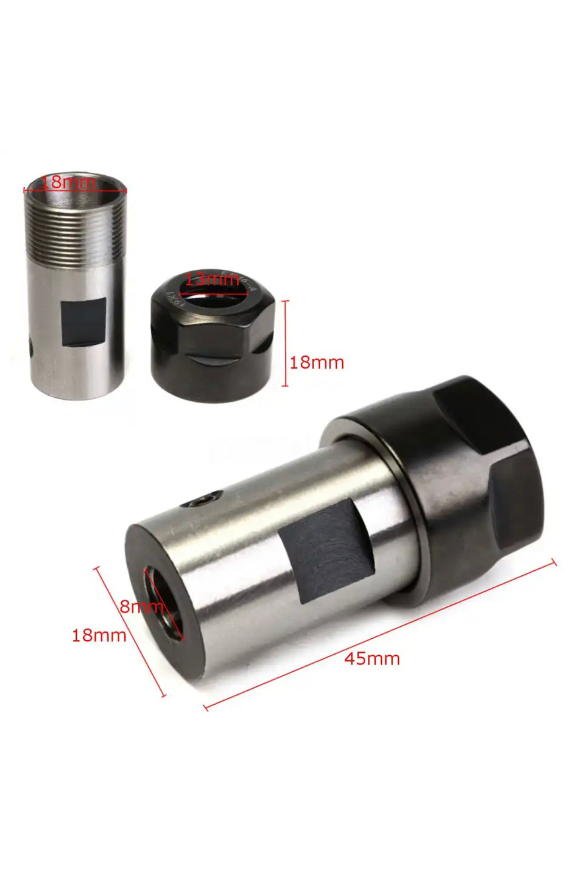 BGA ER16 Collet Chuck Motor şaftı mil uzatma çubuğu tutucu 8MM CNC