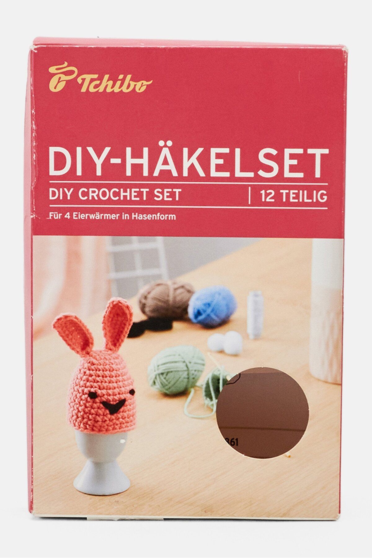 Tchibo-Diy Crochet Kit Egg Cozy, Pink Combo 1