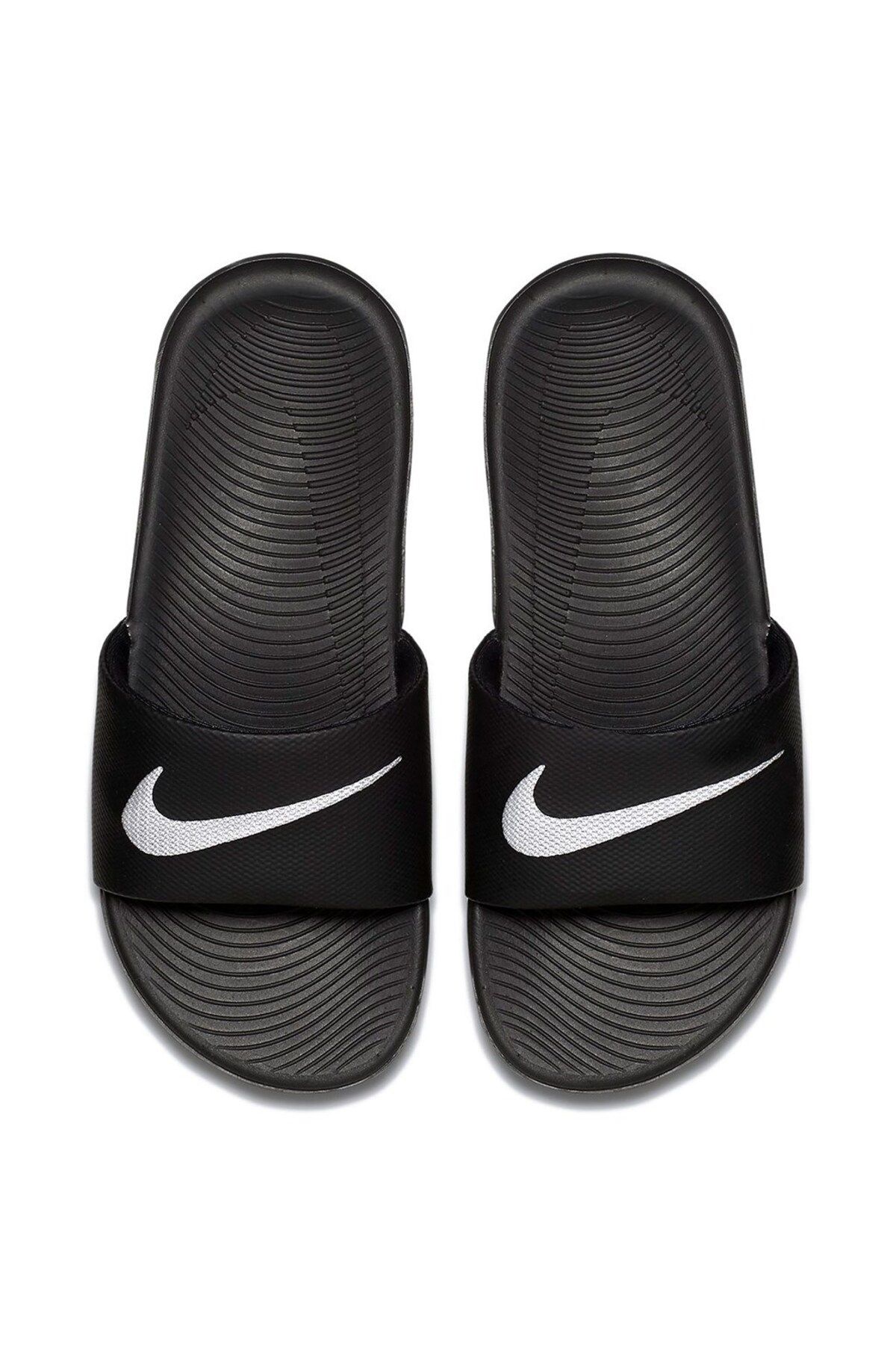 Nike-Schwarze Unisex-Hausschuhe Kawa Slide (Gs/Ps) 2