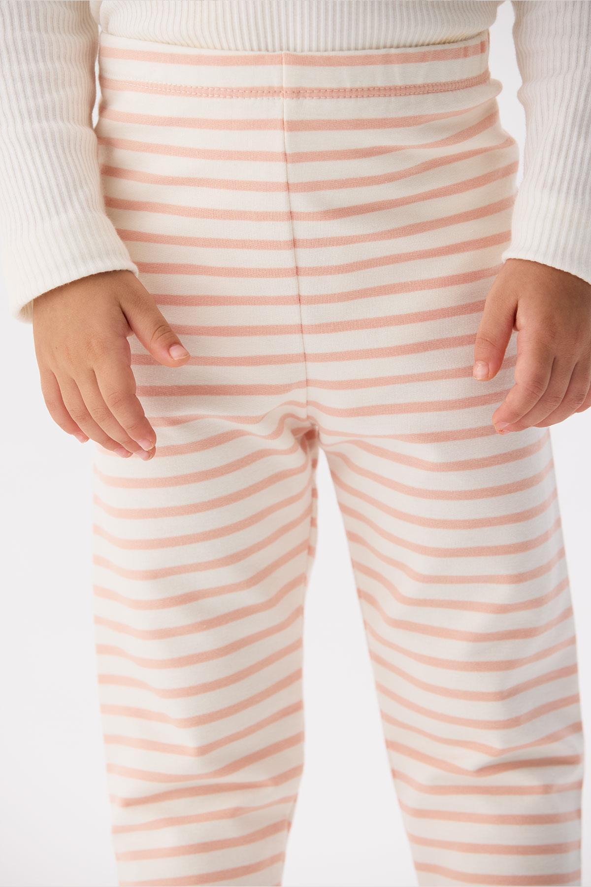 Tyess Basic BG Store Kız Bebek Çizgili Tayt fotoğrafı 3 (önizleme)