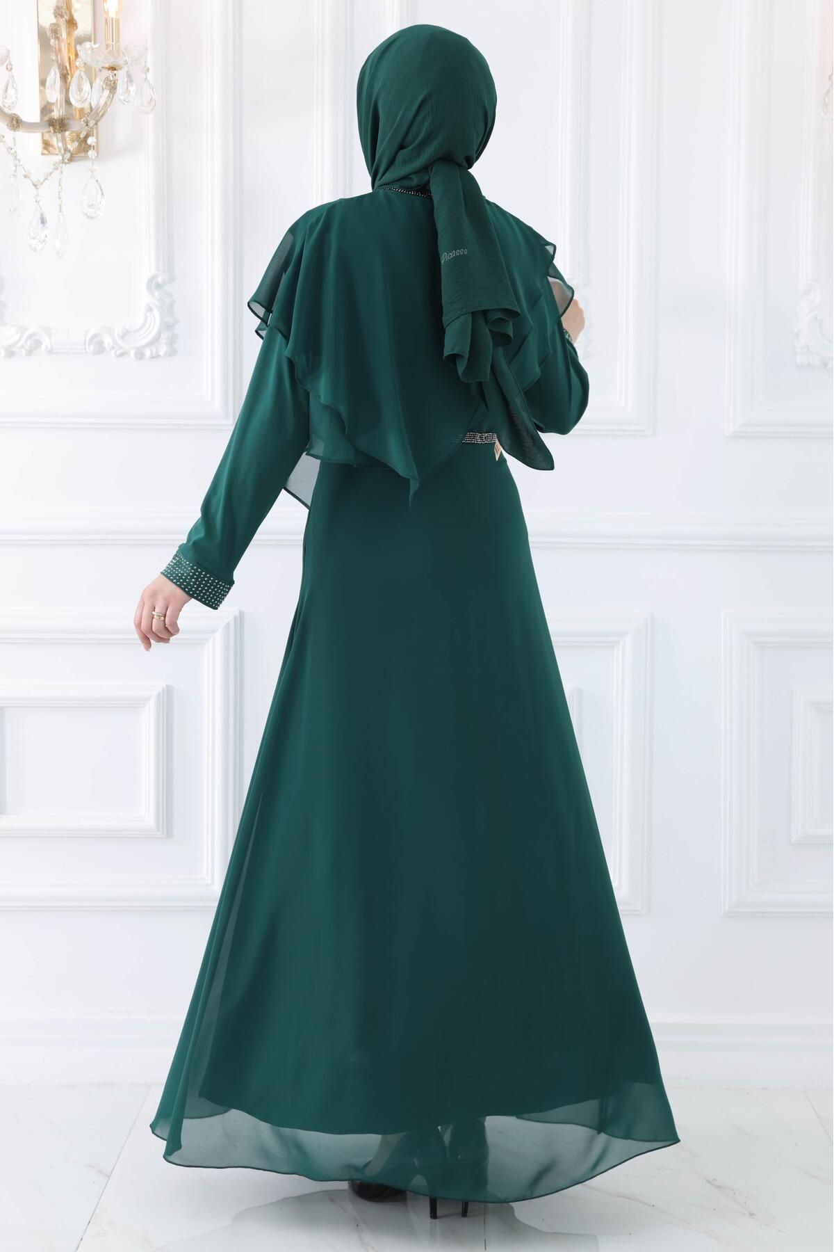 Amine Hüma-Rochie de seara islamica Rana Emerald 3