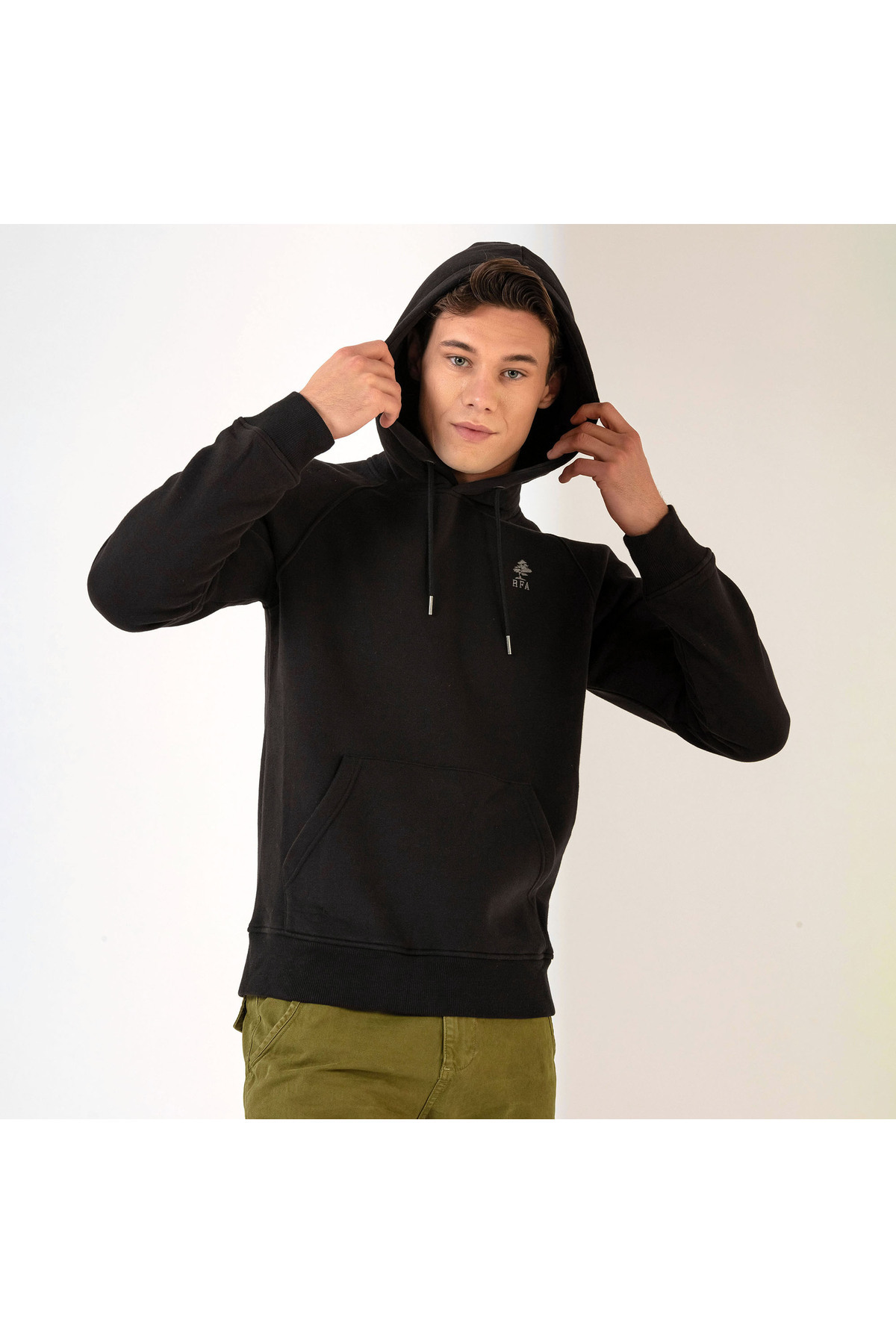 ROUTEFIELD-Hedge Men's Sweatshirt Black Men's Sweatshirt Rfhedge2122 7