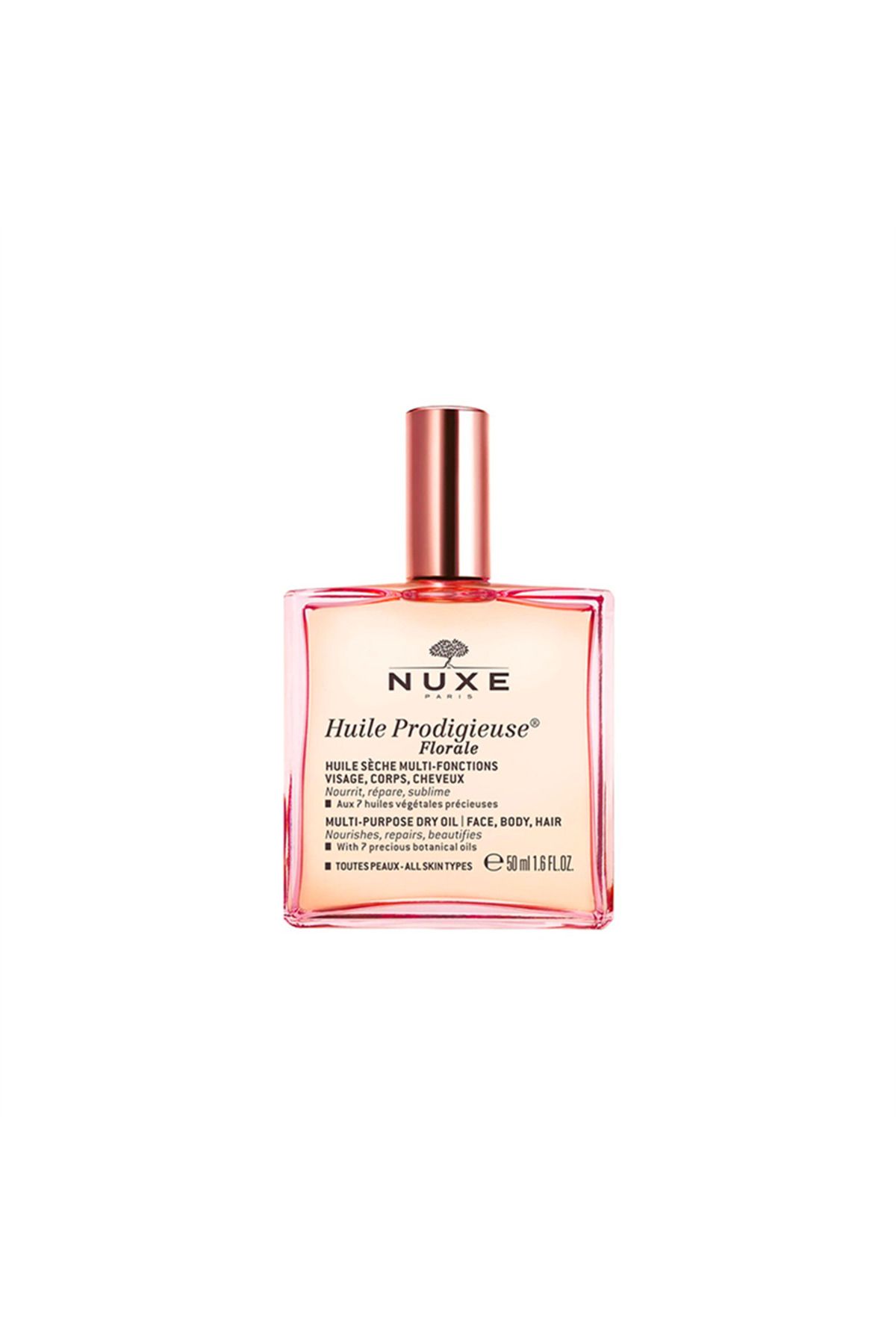 رنگ مو مشکی زنانه روغن خشک Huile Prodigieuse Florele 50 میل Nuxe