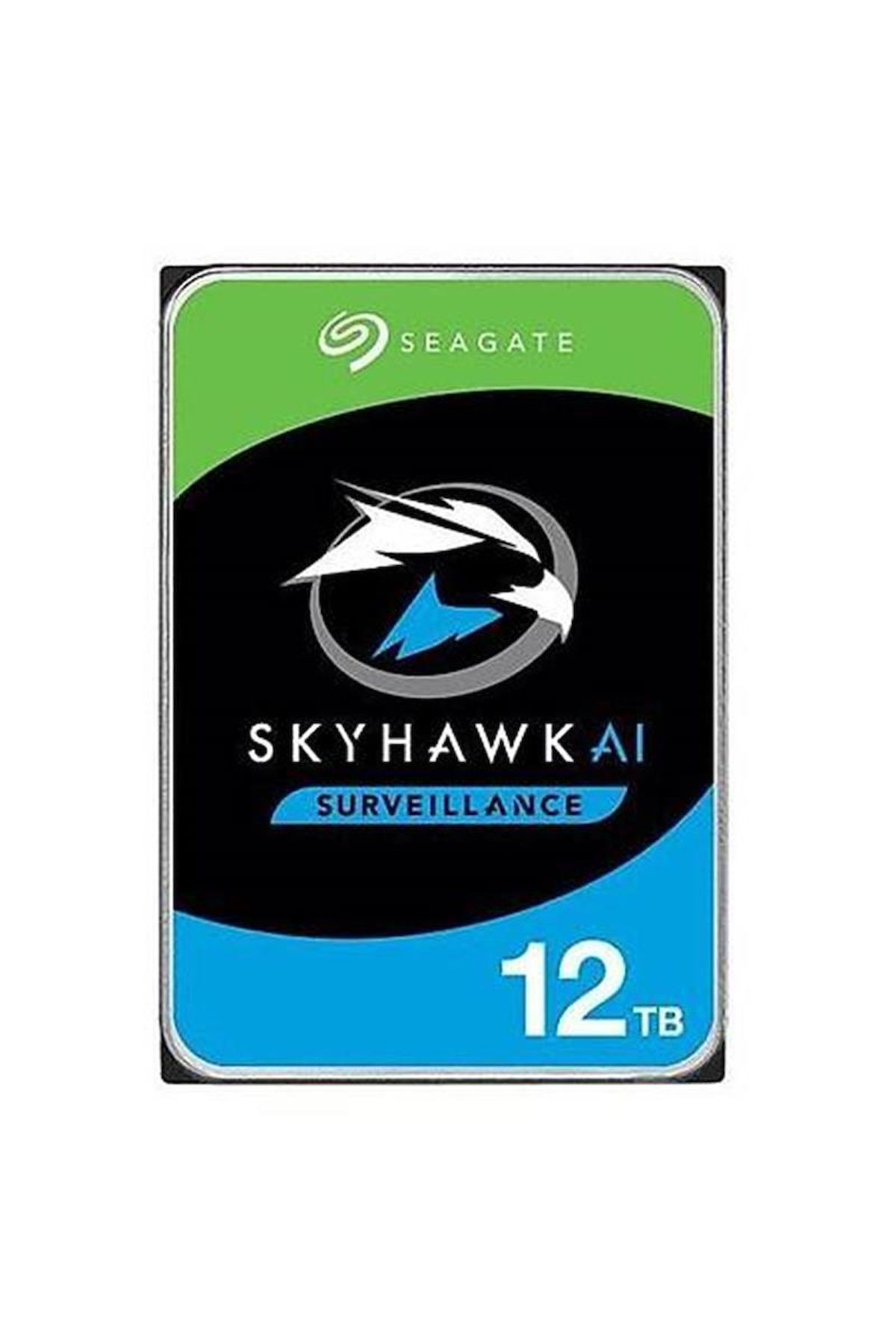 Seagate 12 TB SEAGATE 3.5 SKYHAWK SATA 7200RPM 256MB 7/24 GUVENLIK ST12000VE001 (5 YIL RESMI DIST GARANTILI)