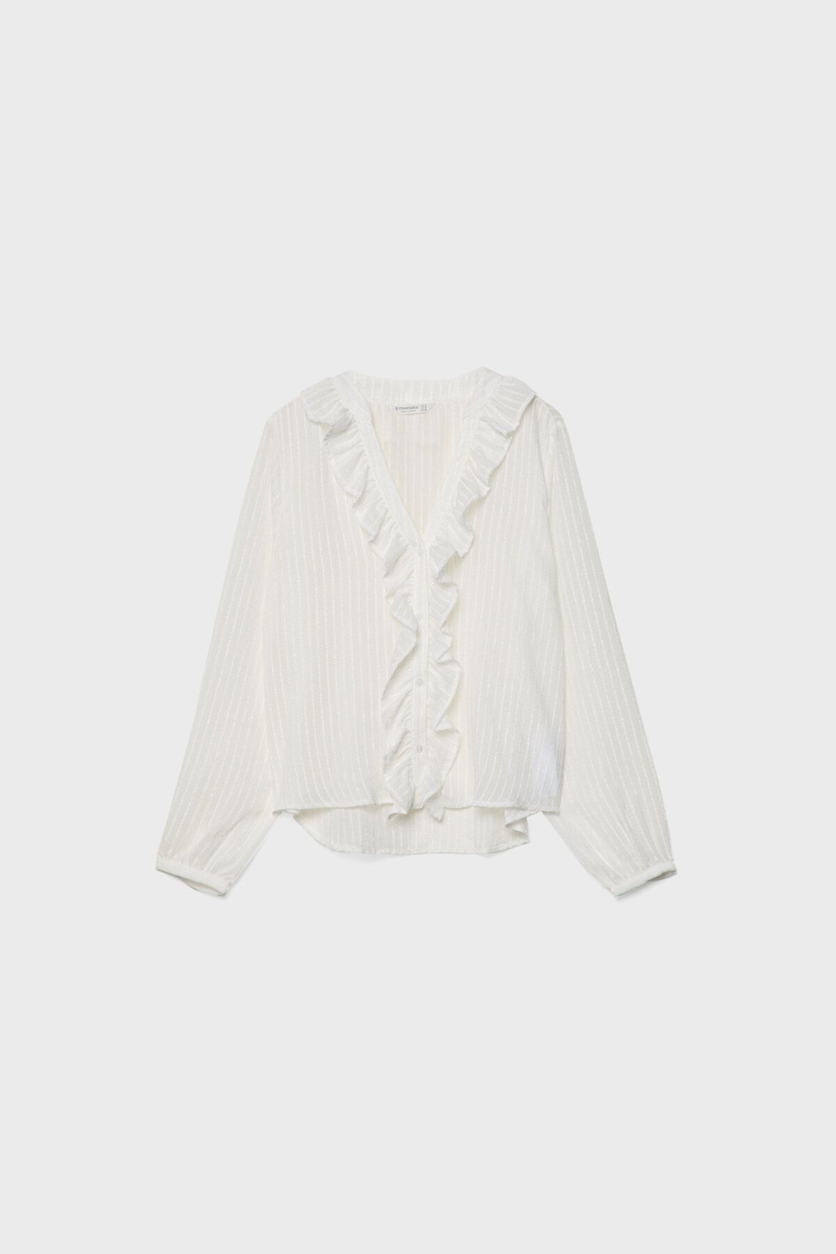 Stradivarius-Flowing ruffled shirt 5