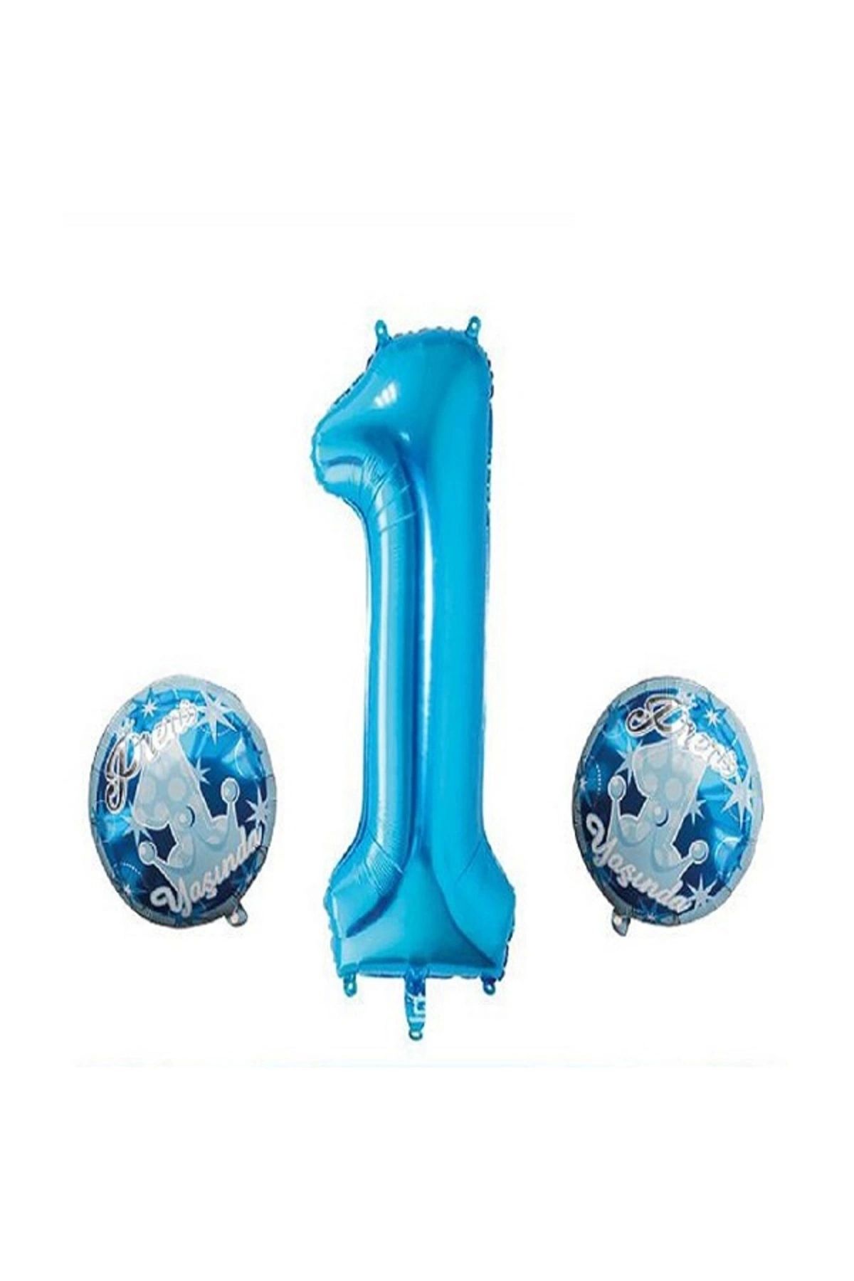 RPS-Blue Number 1 3-Piece Balloon Set 1