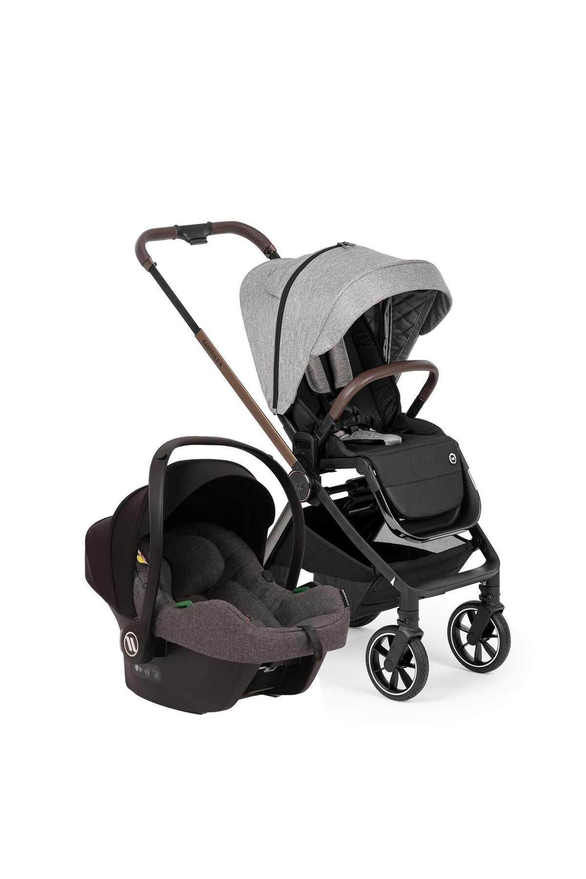 Easyfold 5 Grey Cosmo Travel Sistem Bebek Arabası Greyson