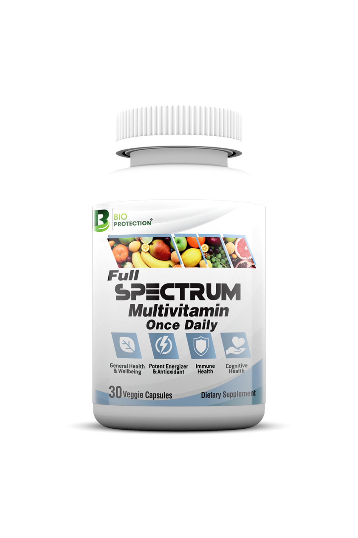BIO PROTECTION-Full Spectrum Multivitamin, 30 Veggie Capsules, General Health & Wellbeing 1