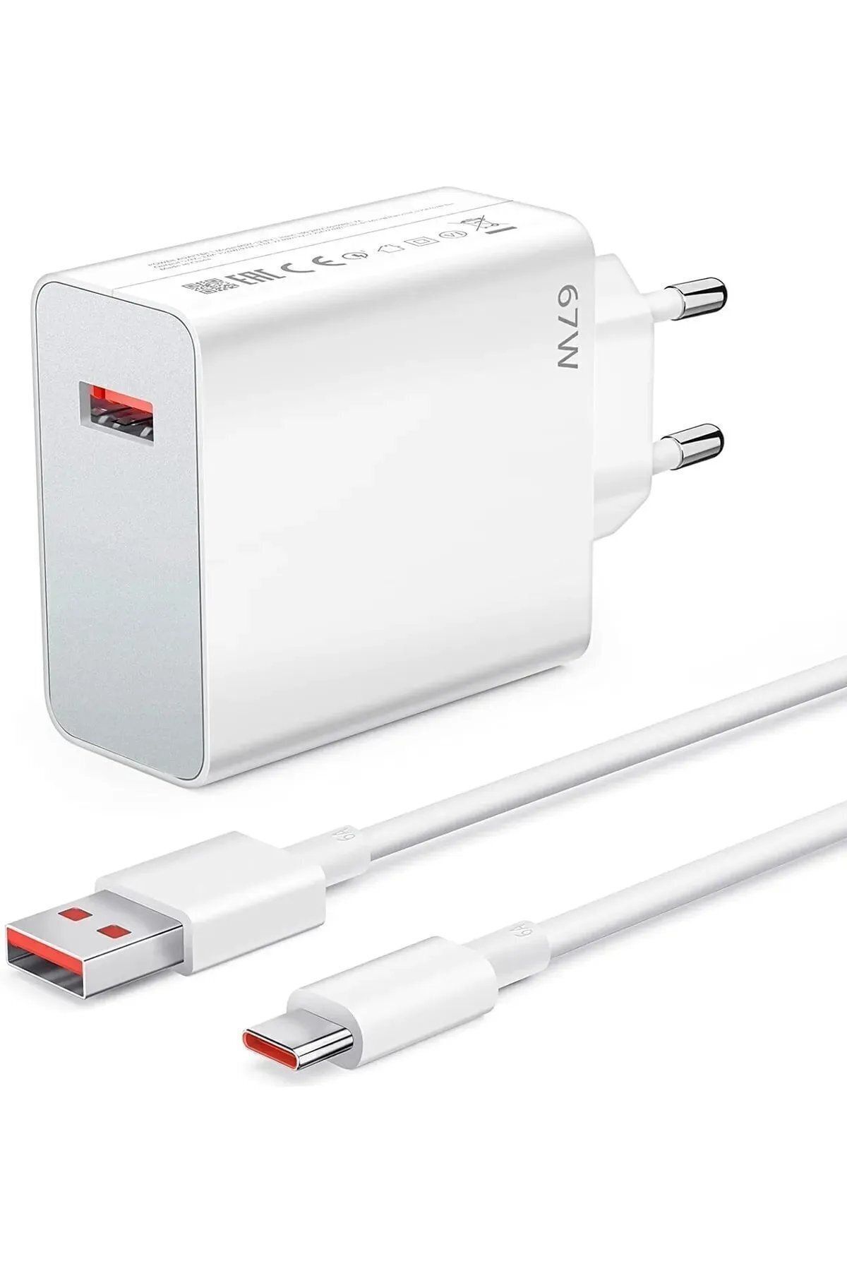 Store 67 Watt Hızlı Çift Turbo Şarj Seti (Type-A) OPPO POCO Android Uyumlu İthalatcı Garantili