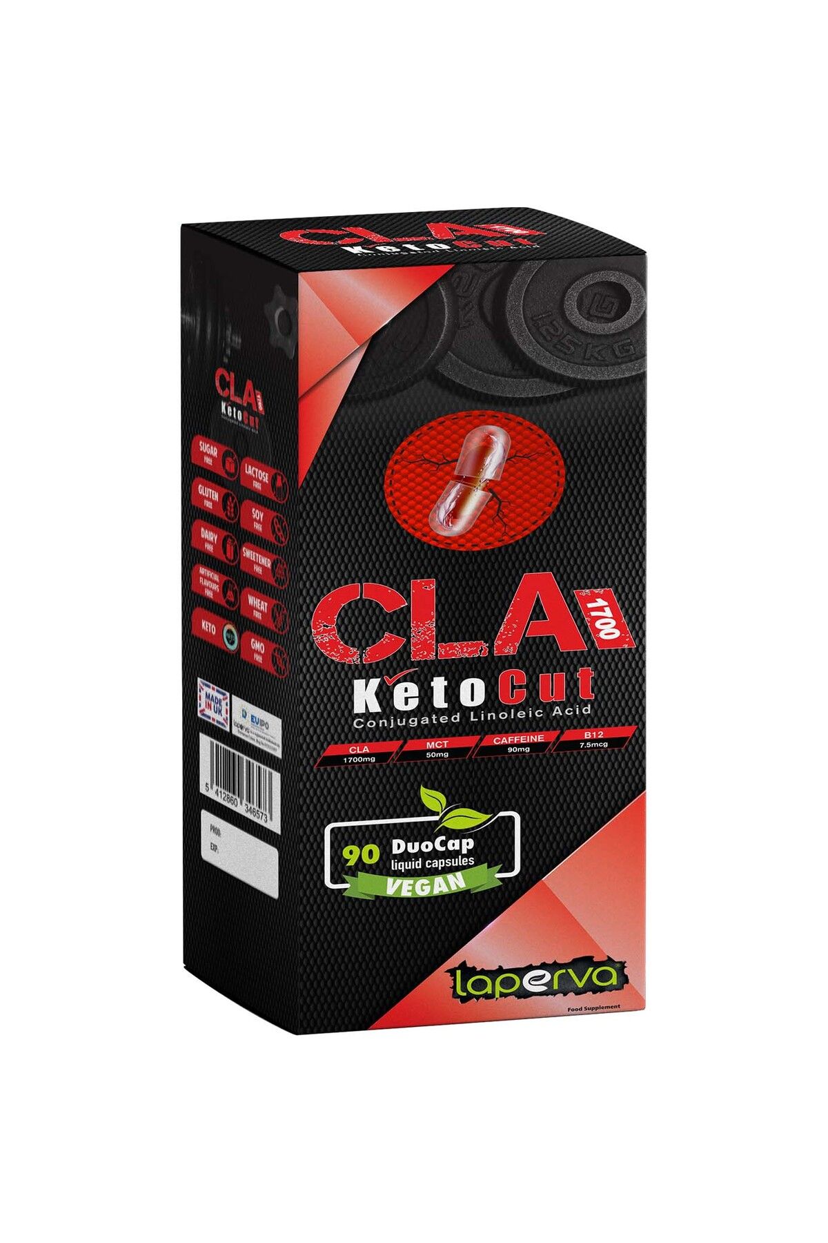 Laperva-CLA Keto Cut, 1700 mg, 90 Duo Cap 1