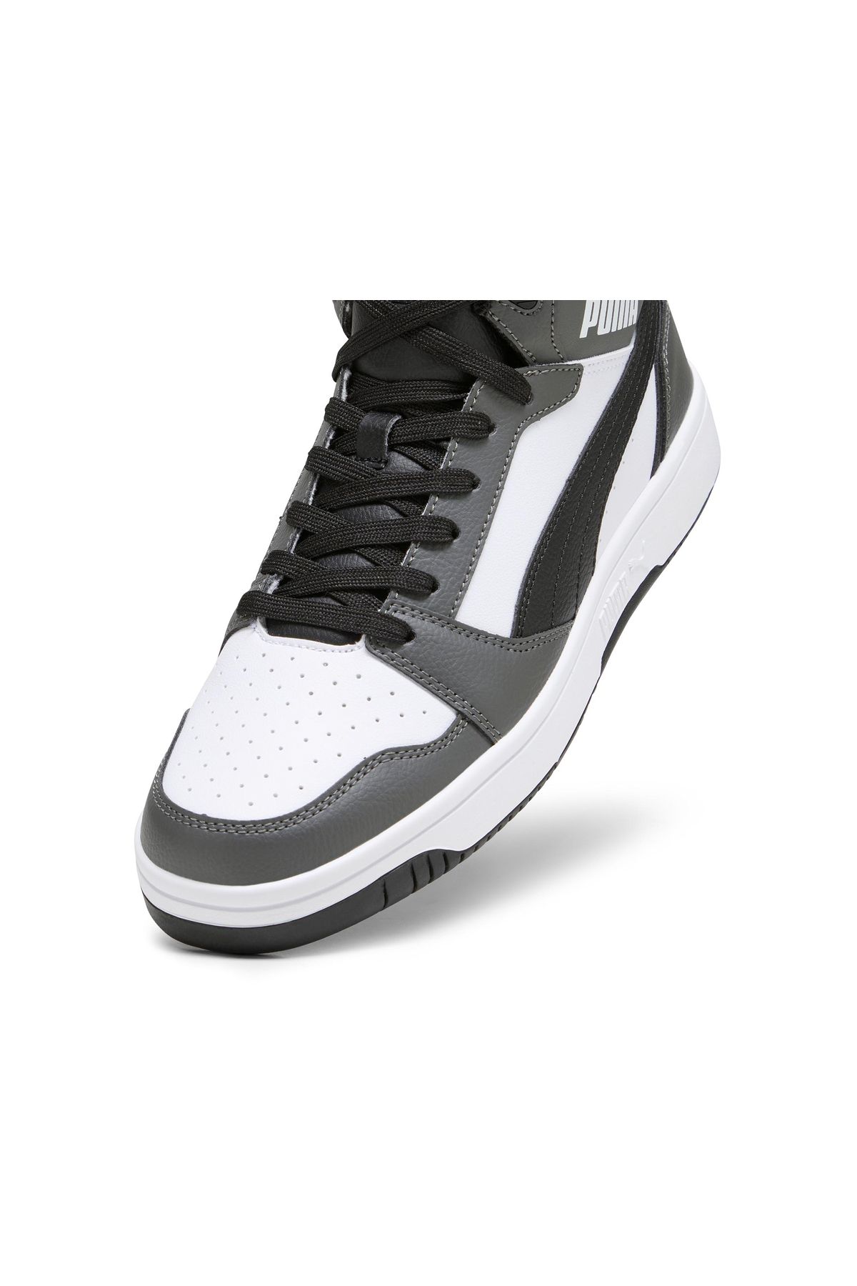 Puma-Rebound V6 Unisex Casual Shoes 39232603   Gray 6