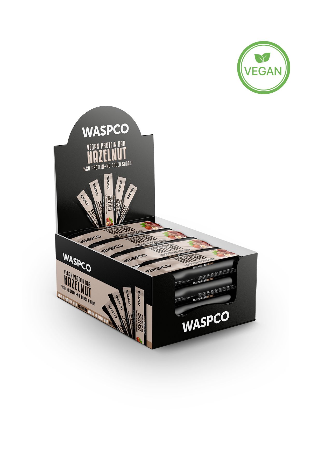 Waspco Fındıklı Ve Hurmalı Vegan Protein Bar 40g X 12 Adet