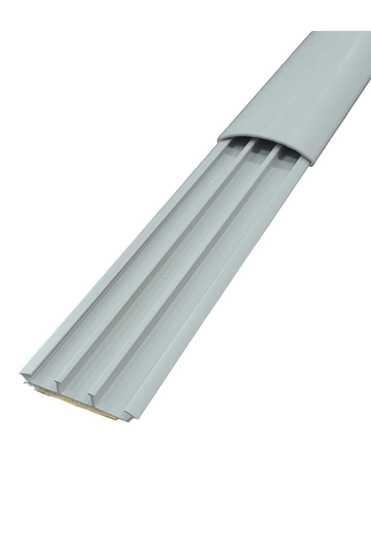 50x12 Balık Sırtı Kablo Kanalı Yapışkanlı (gri) 2 Mt.