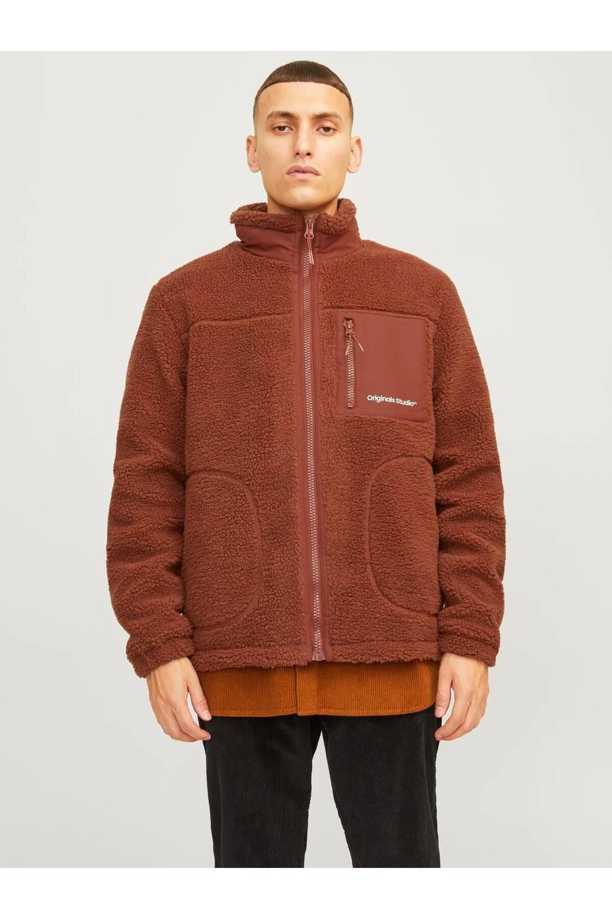 Jack & Jones JORVESTERBRO TEDDY JACKET AW24 NOOS Brandy Brown Fiyatı