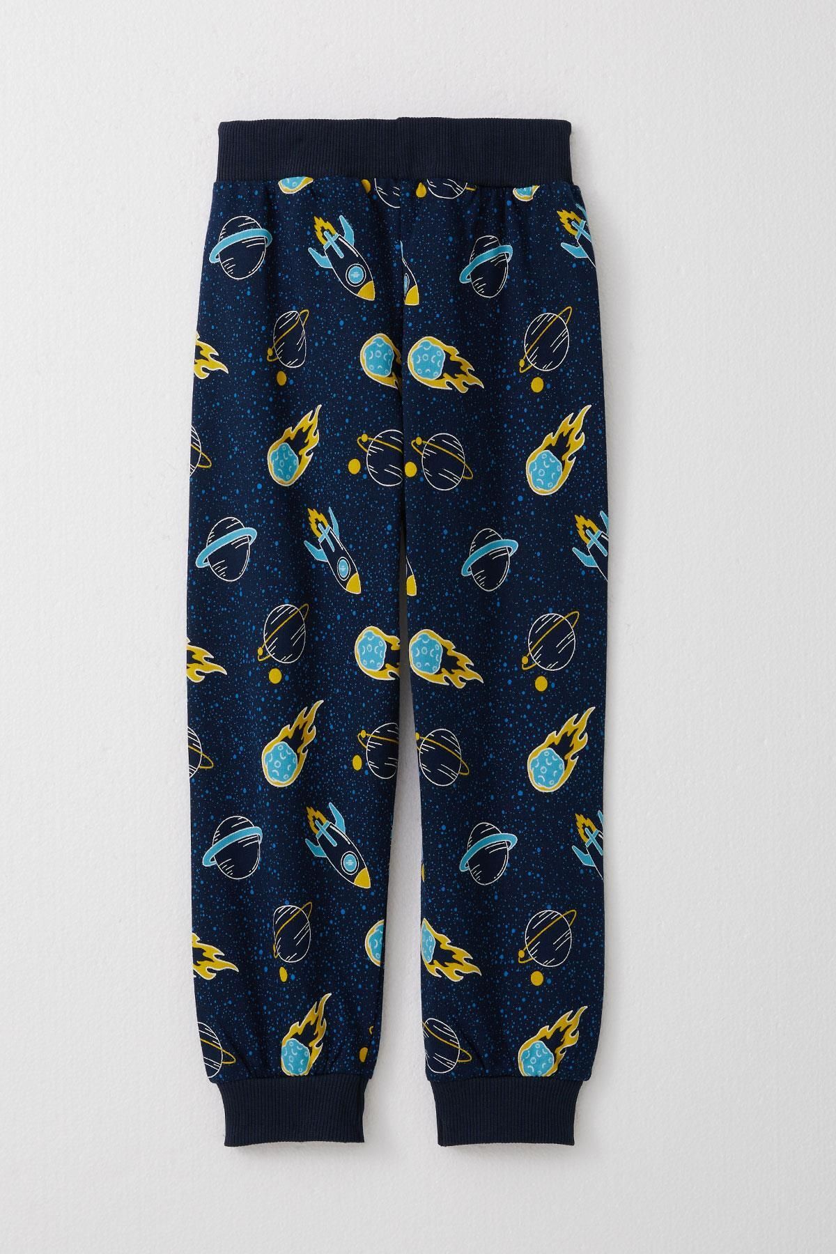 Breeze-Boy's Suit Space Themed 1.5-5 Years, Dark Blue 5