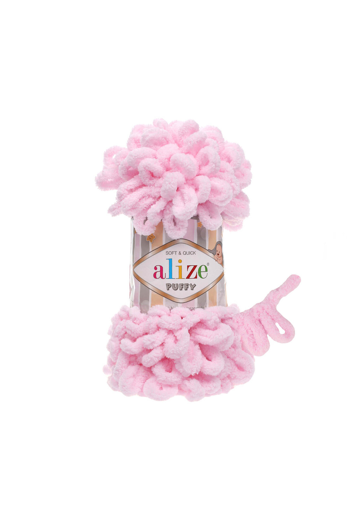 15 Pieces - 3 Packs - 31 Baby Pink Puffy Hand Knitting Blanket Snoozies Scarf Cardigan Mop Yarn
