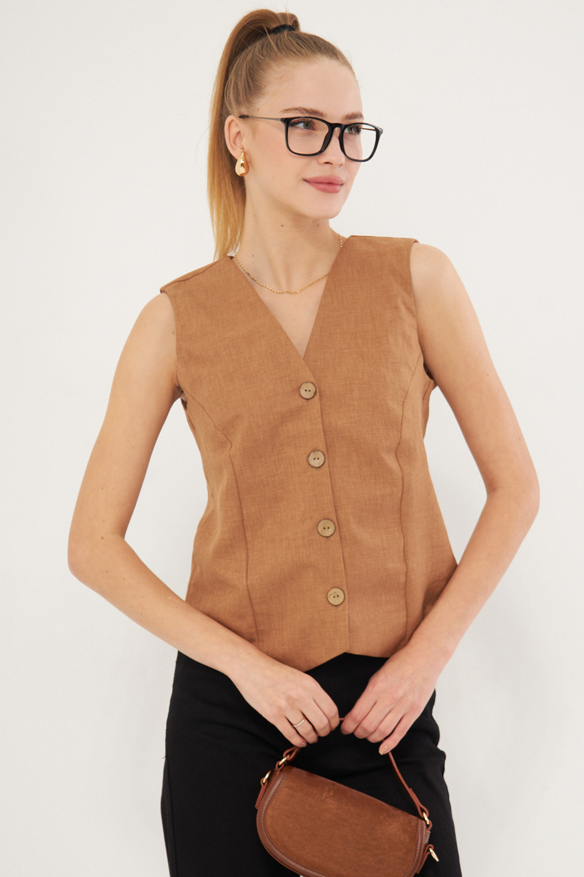 baloriginal バル JACQUARD RAMIE 可愛らしかっ VEST ベスト