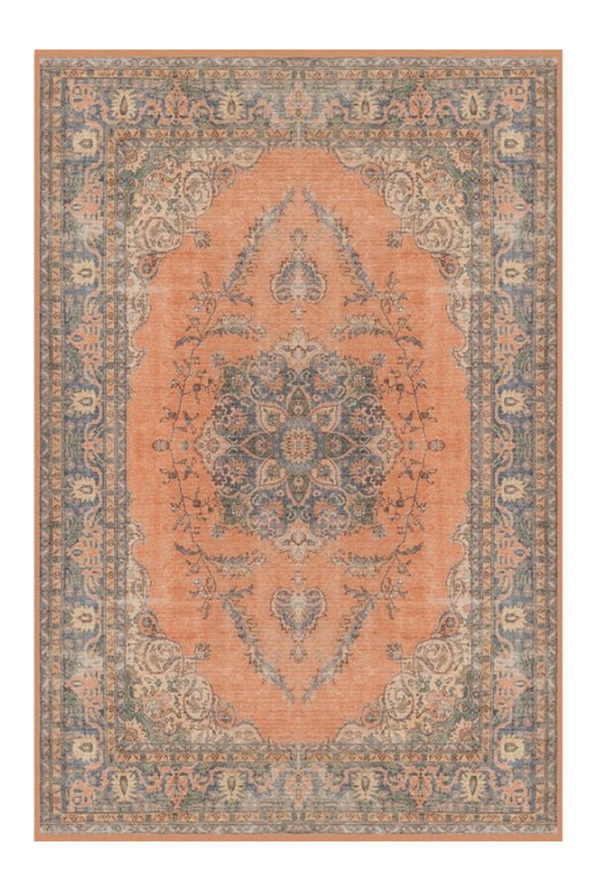 Dromes Anti-Slip Washable Antique Lounge Rug