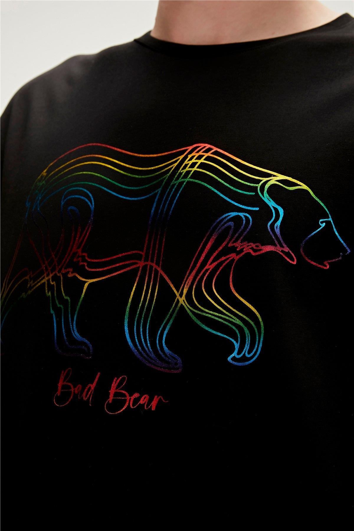 Bad Bear-Walking Bad Black Oversize T-shirt με στάμπα ανδρικό T-shirt 2