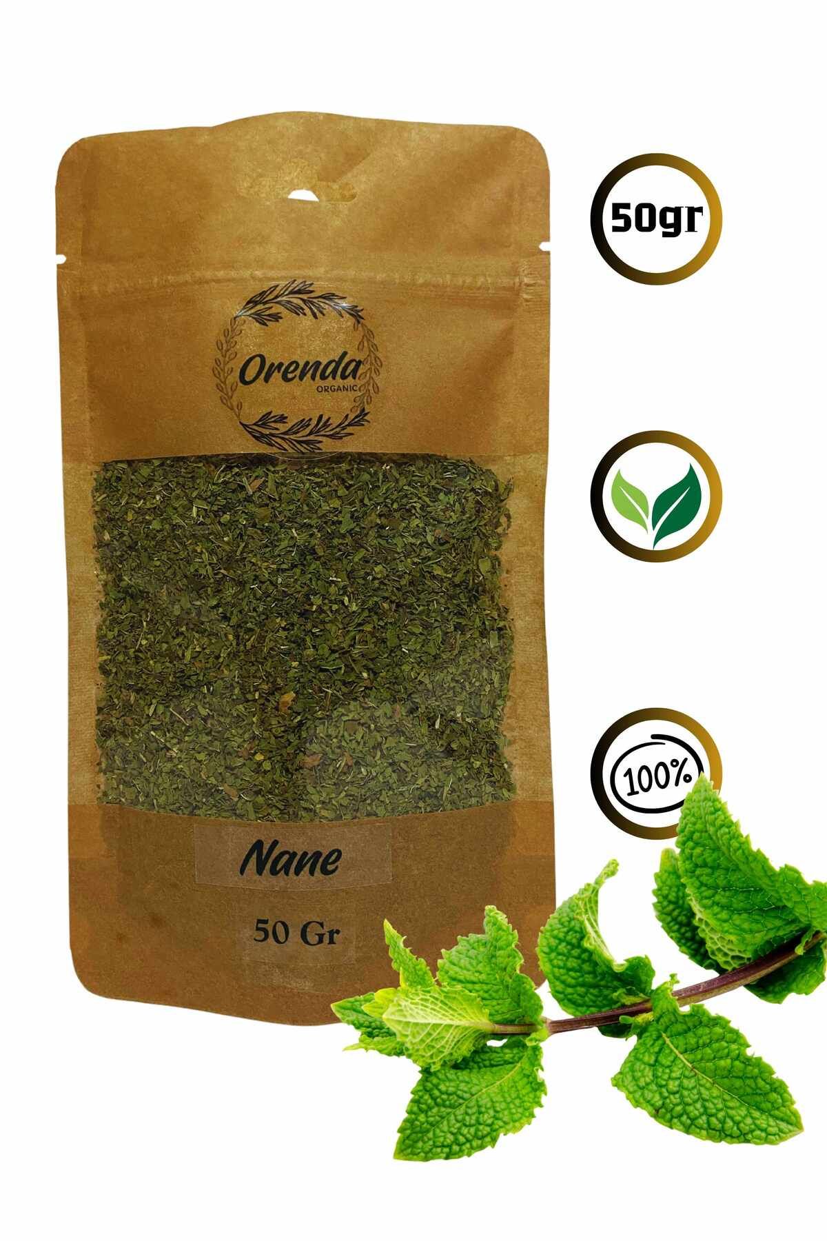 Orenda Nane 50gr (Doğal, Nane, kendine has ferahlatıcı tadı ve yoğun aroması ile yemeklere lezzet katar)