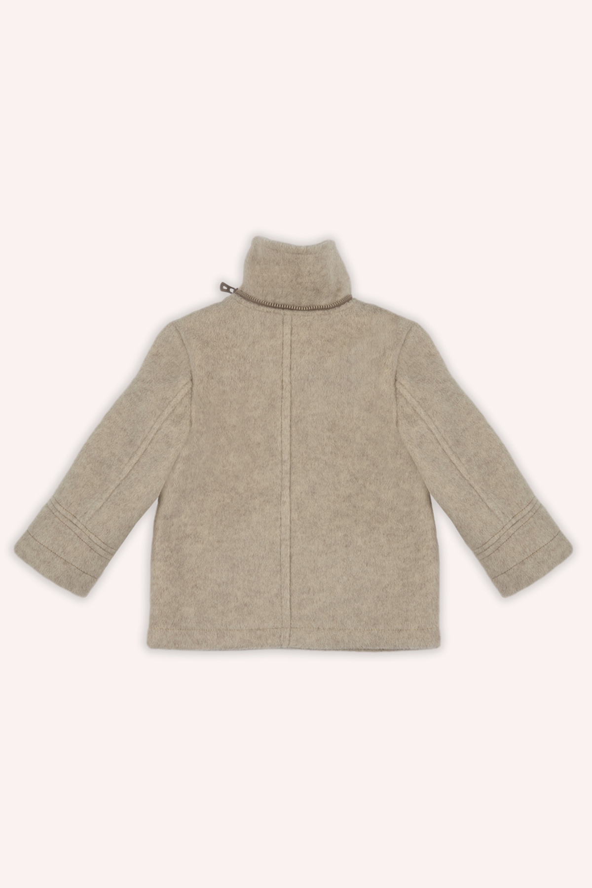 Panço Erkek Bebek Kapüşonlu Bej Kaban fotoğrafı 3 (önizleme)