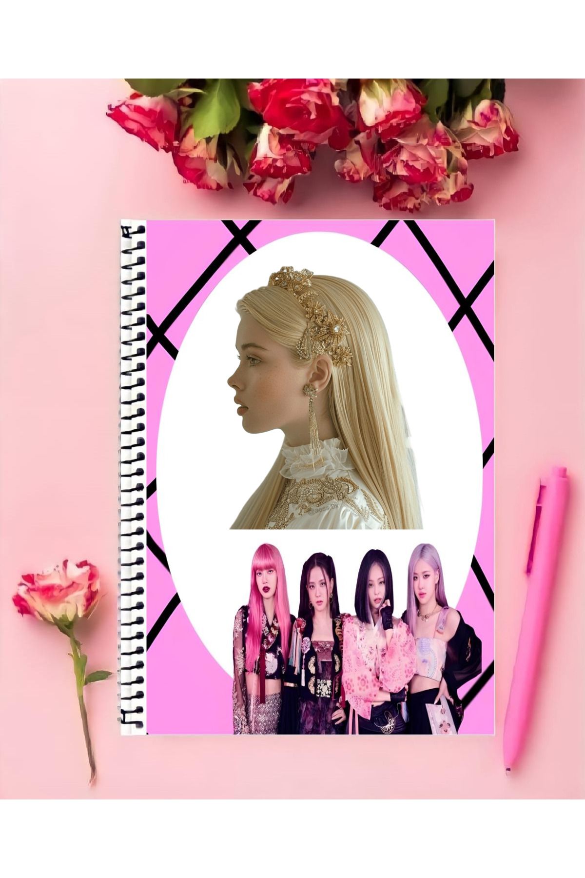 ROLLAS STORE-إطار BlackPink أرسل اسمًا رسميًا تريد تصميم كتابك بالداخل 2